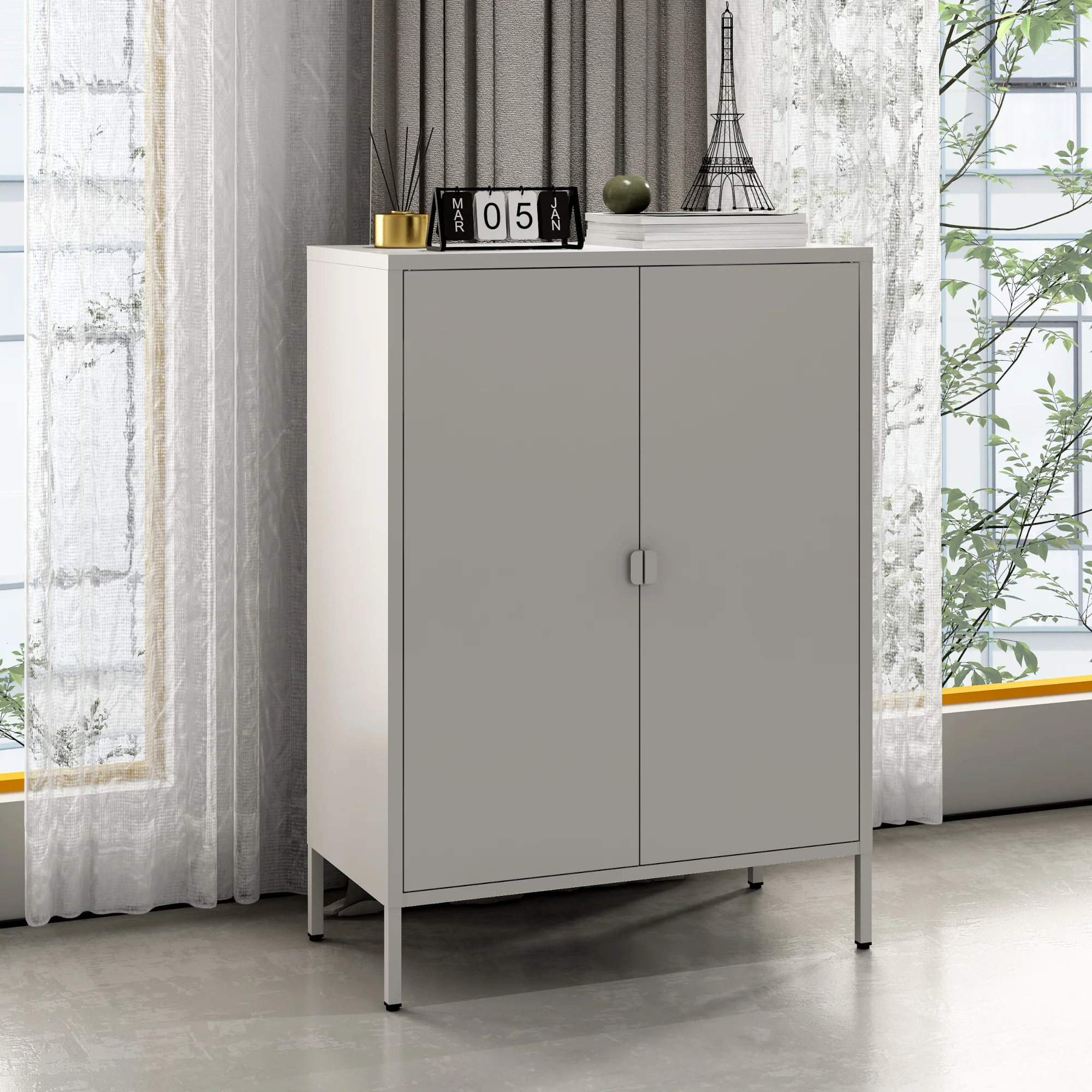 Aktenschrank Hailuoto Stahl [en.casa] - Image 7