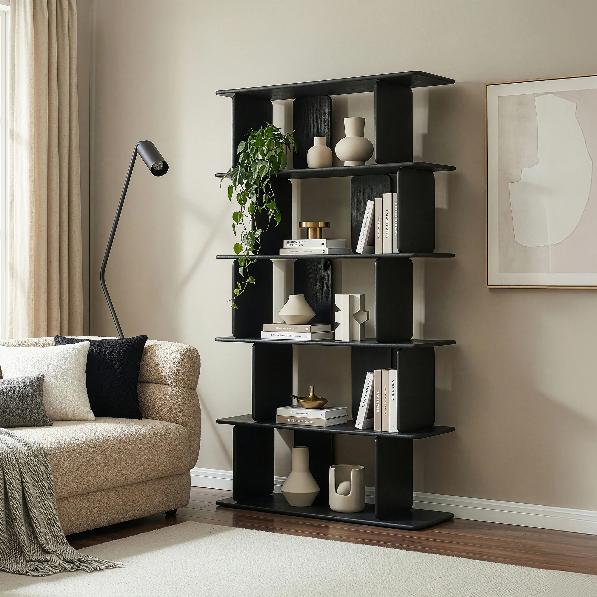 Bücherregal Gäljami 180x100x35 cm [en.casa] - Image 3