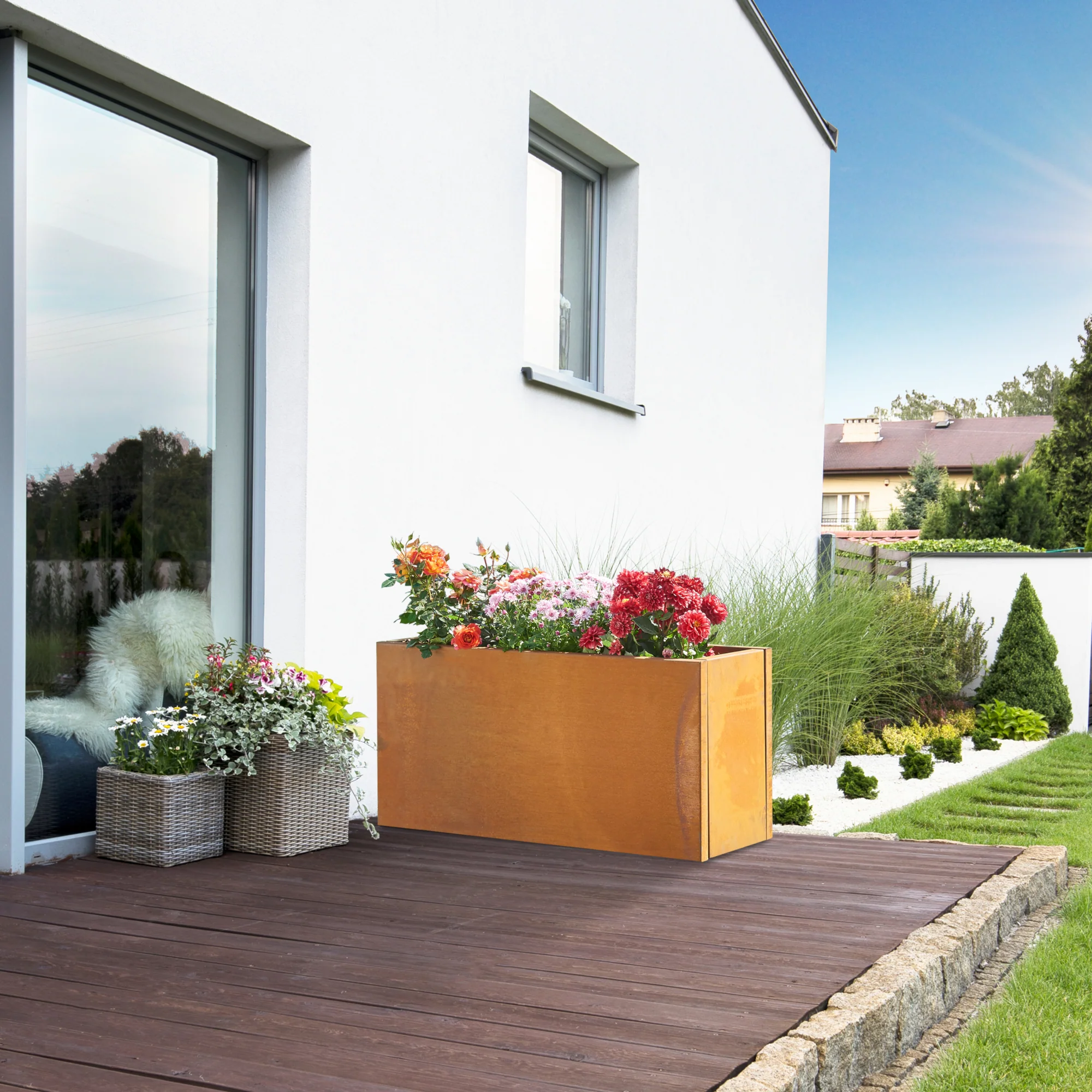 Pflanzkübel Vaargel Stahl [casa.pro] - Image 3