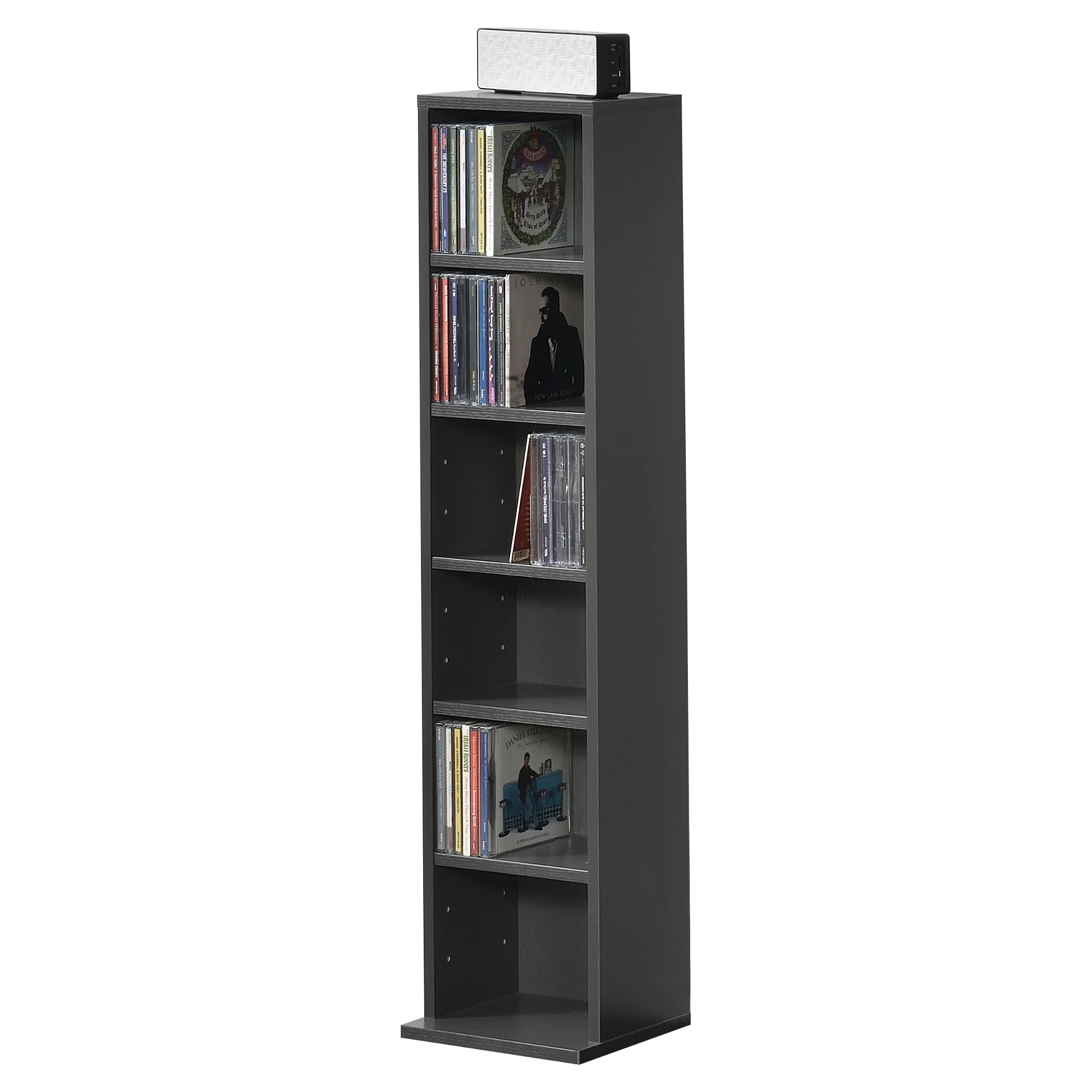 CD Regal Tynset 90x20x20 cm mit 6 Fächern [en.casa] - Image 3