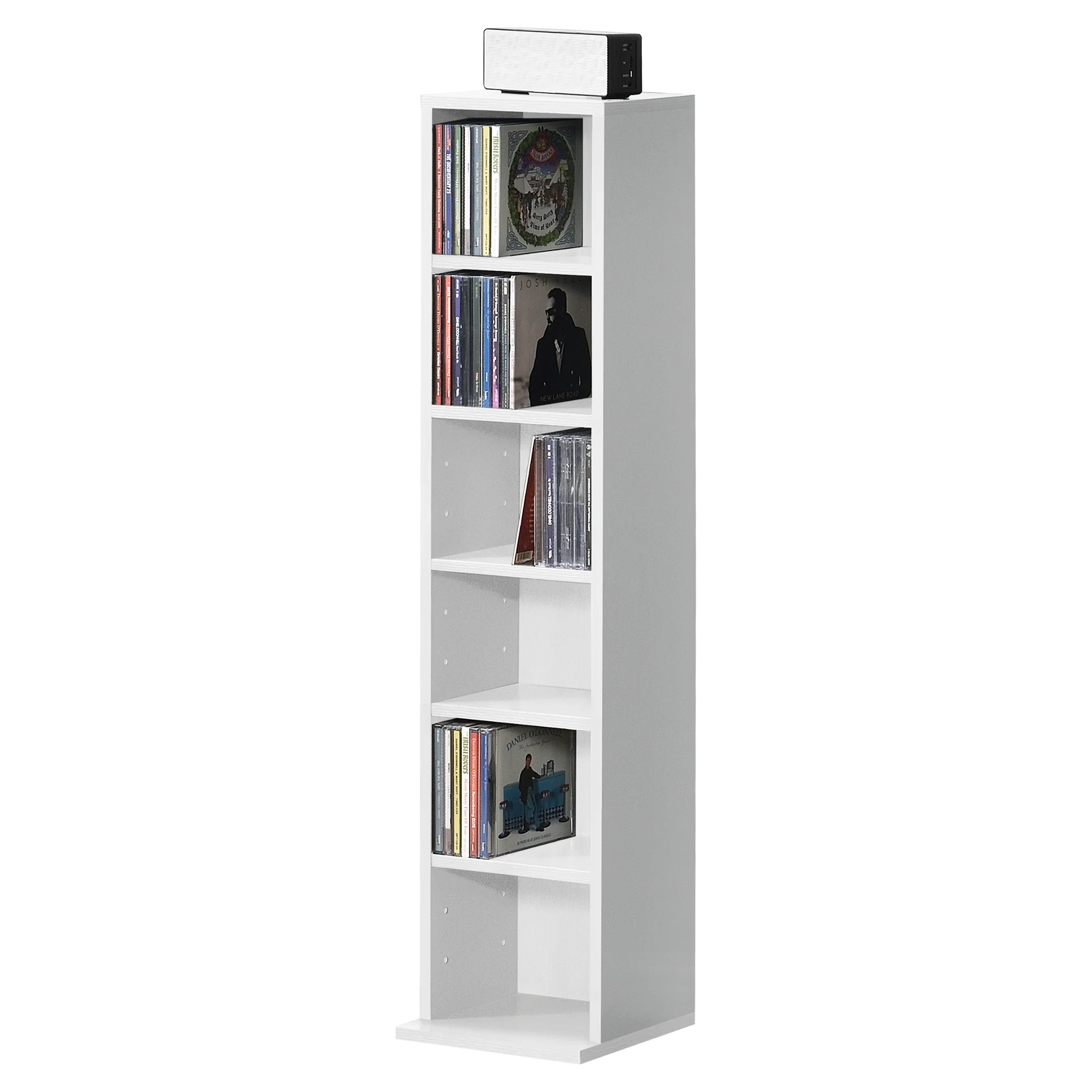 CD Regal Tynset 90x20x20 cm mit 6 Fächern [en.casa] - Image 4