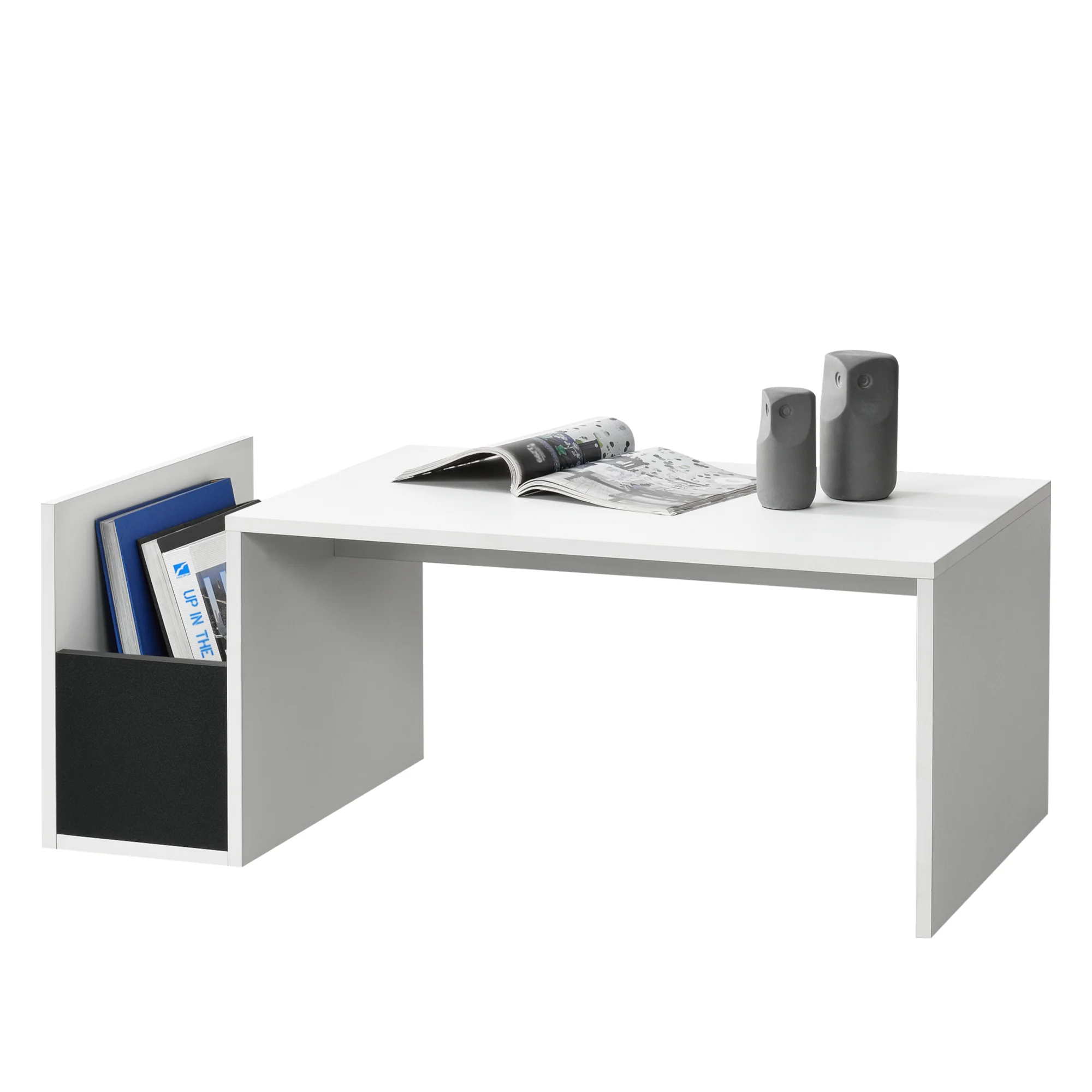 Couchtisch Bollnäs 90x45x35 cm mit Ablagefach versch. Farben en.casa