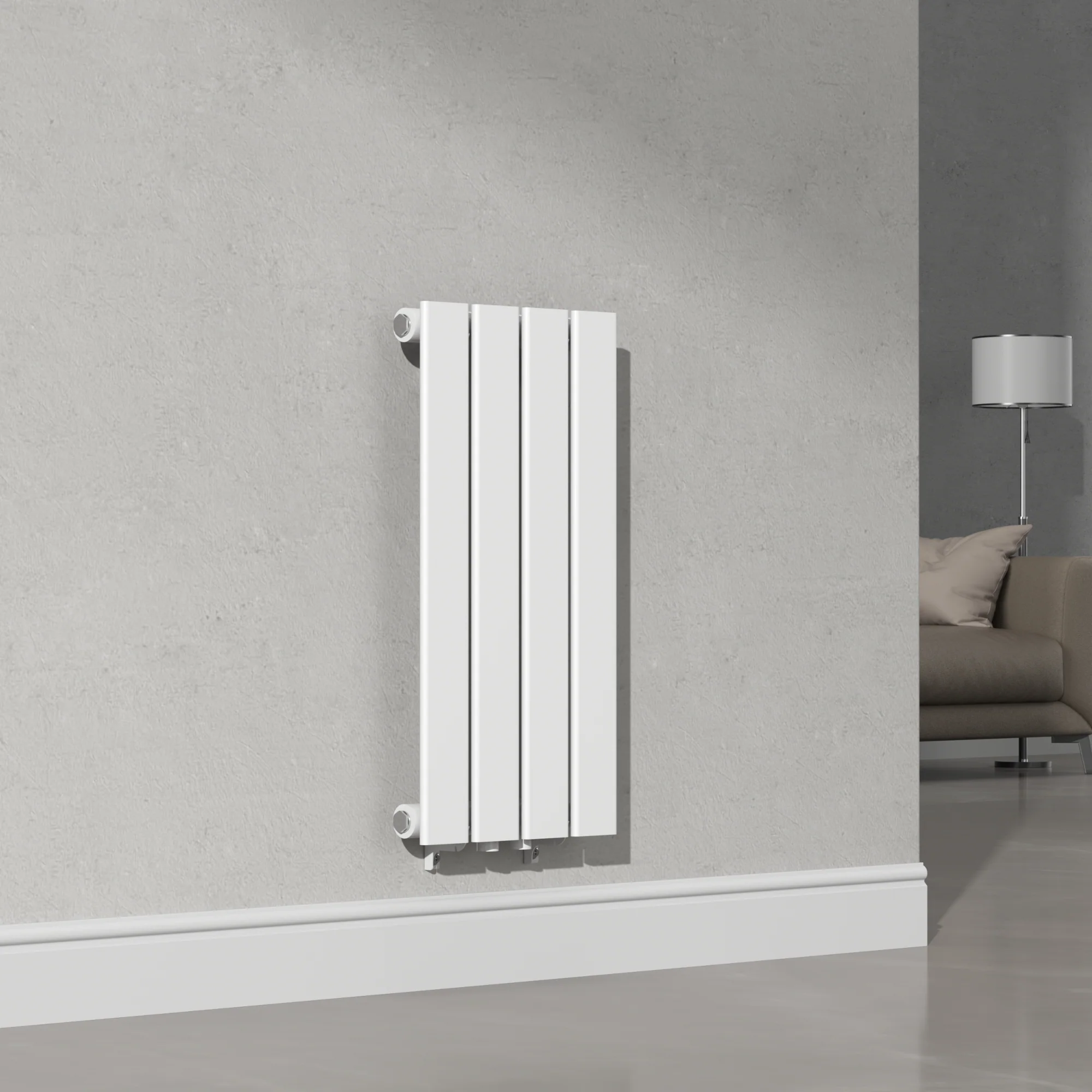 Designheizkörper Nore Weiß 60x30cm Einlagig 249W [neu.haus]