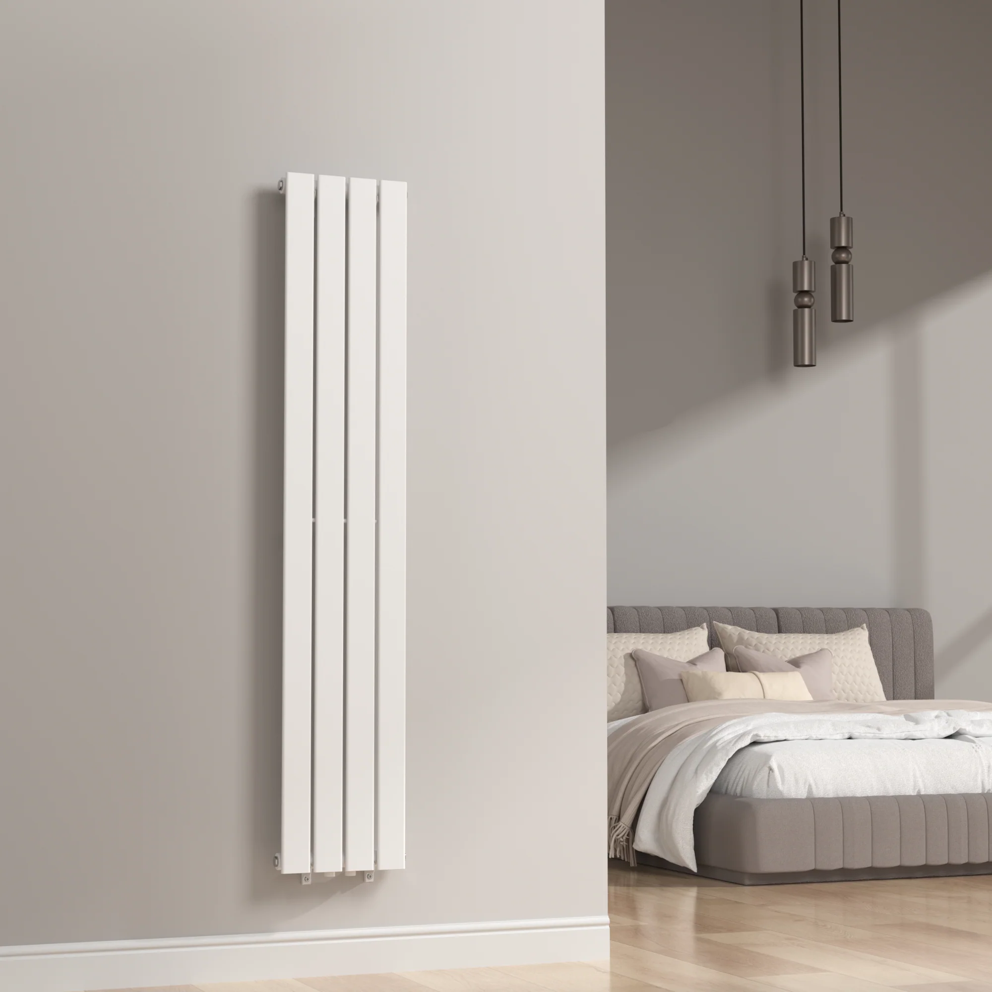 Designheizkörper Nore Weiß 160x30cm Einlagig 540W [neu.haus] - Image 2
