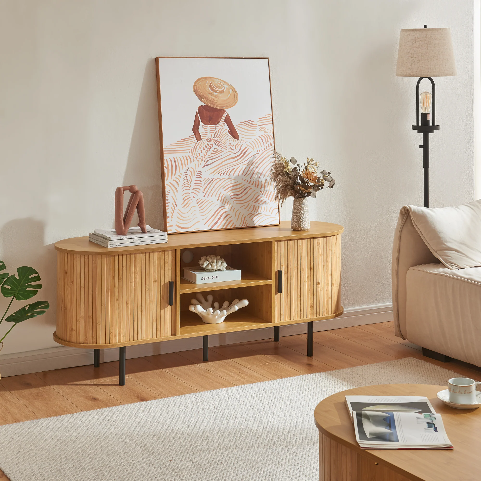 Fernsehschrank Tvedestrand [en.casa] - Image 3