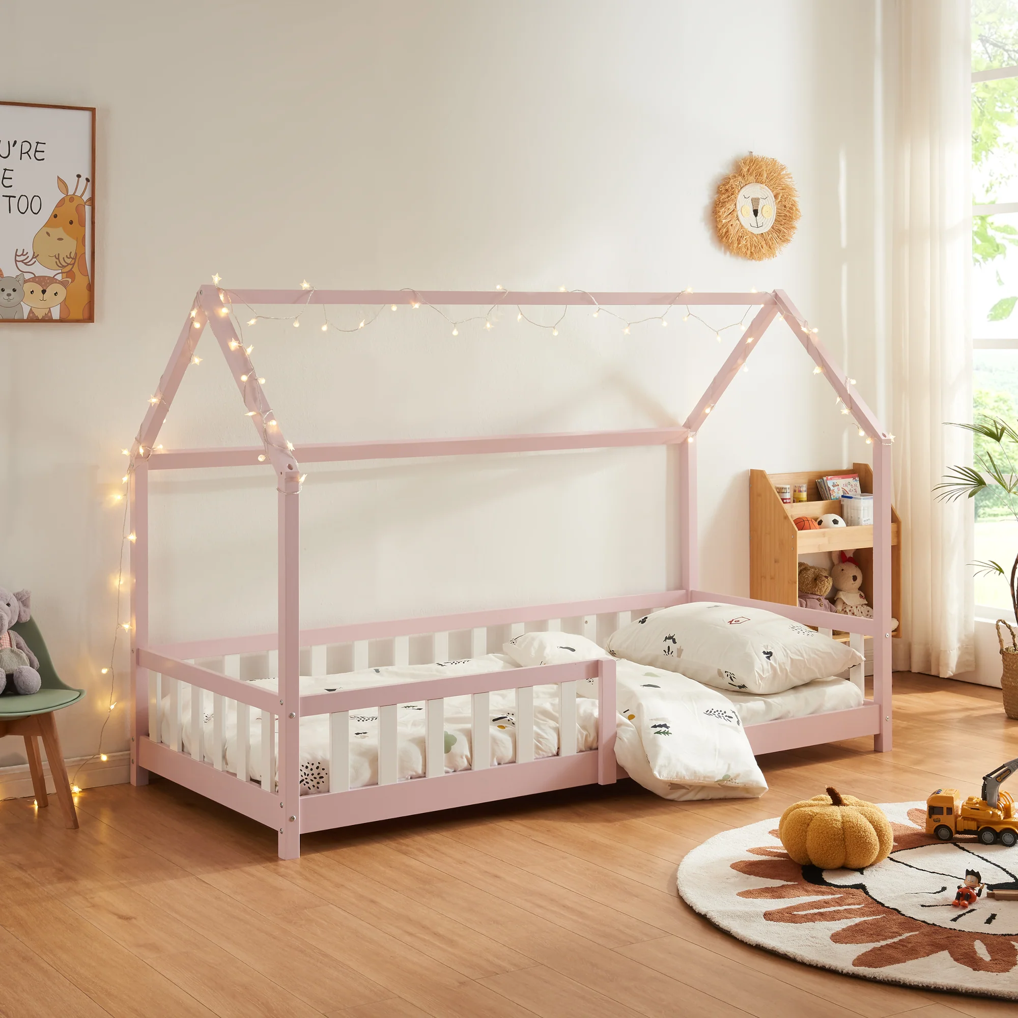 Hausbett Hesel mit Rausfallschutz [en.casa] - Image 14