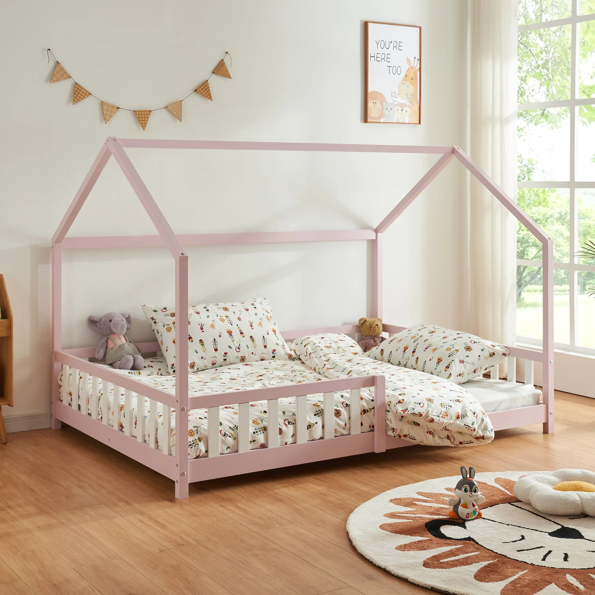 Hausbett Hesel mit Rausfallschutz [en.casa] - Image 15