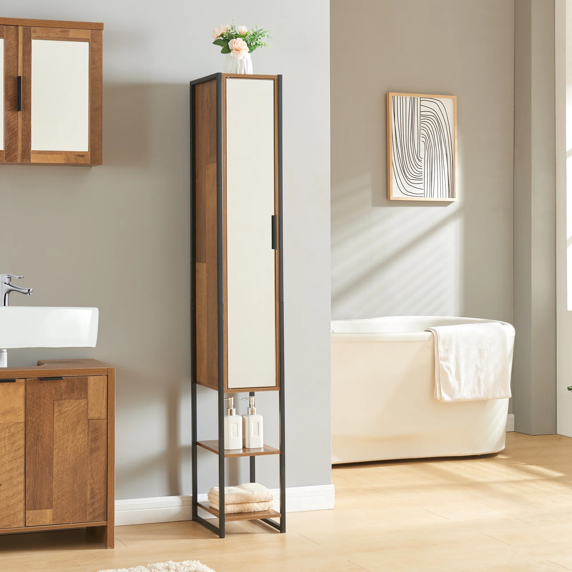Hochschrank Namsskogan [en.casa] - Image 3