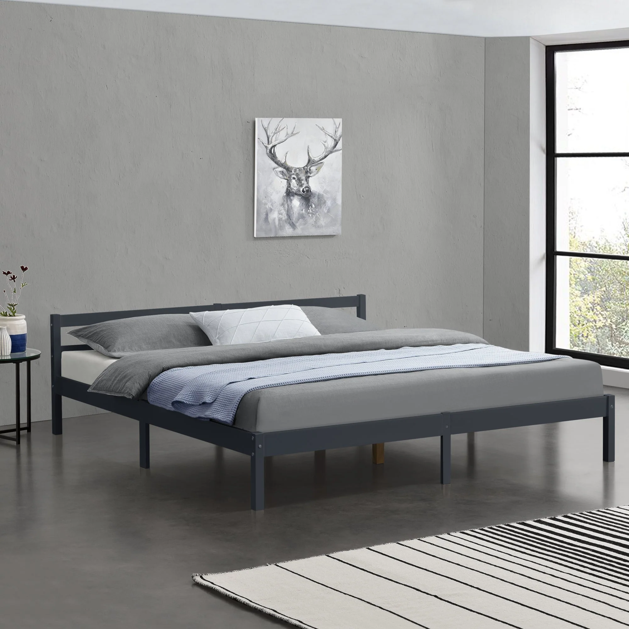 Holzbett Nakkila versch. Farben und Größen en.casa - Image 20