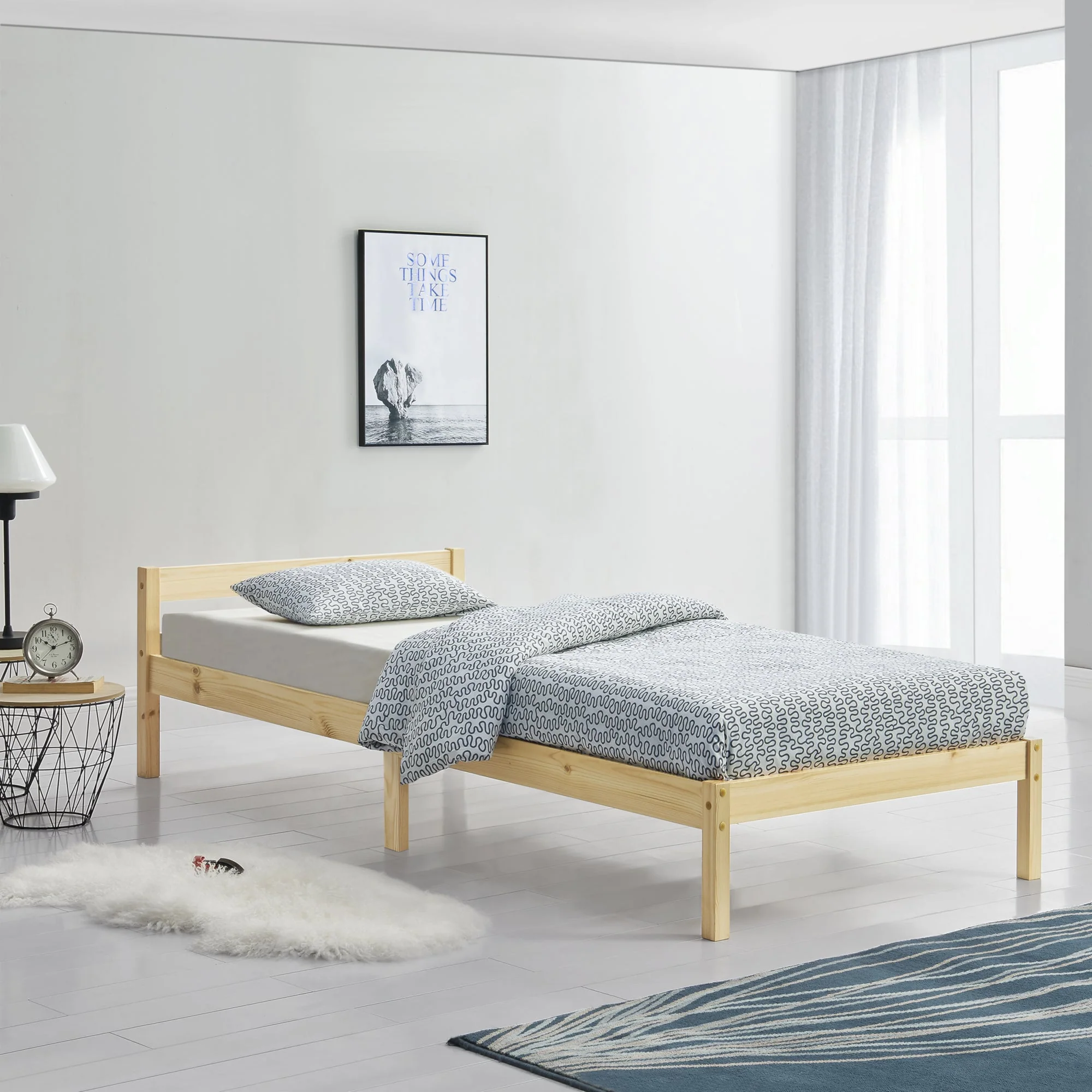 Holzbett Nakkila versch. Farben und Größen en.casa - Image 37