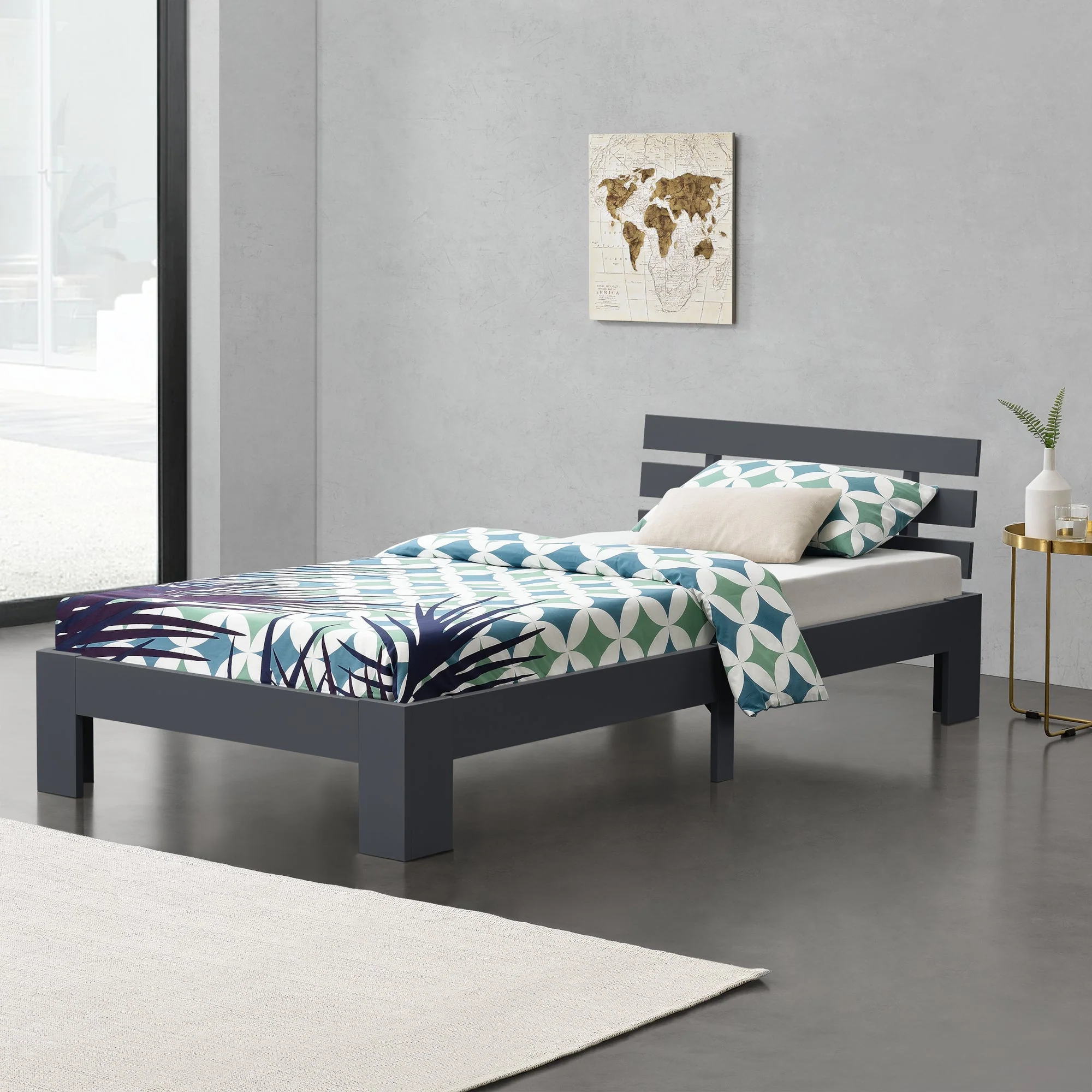 Holzbett Nivala mit Kopfteil versch. Farben und Größen en.casa - Image 23