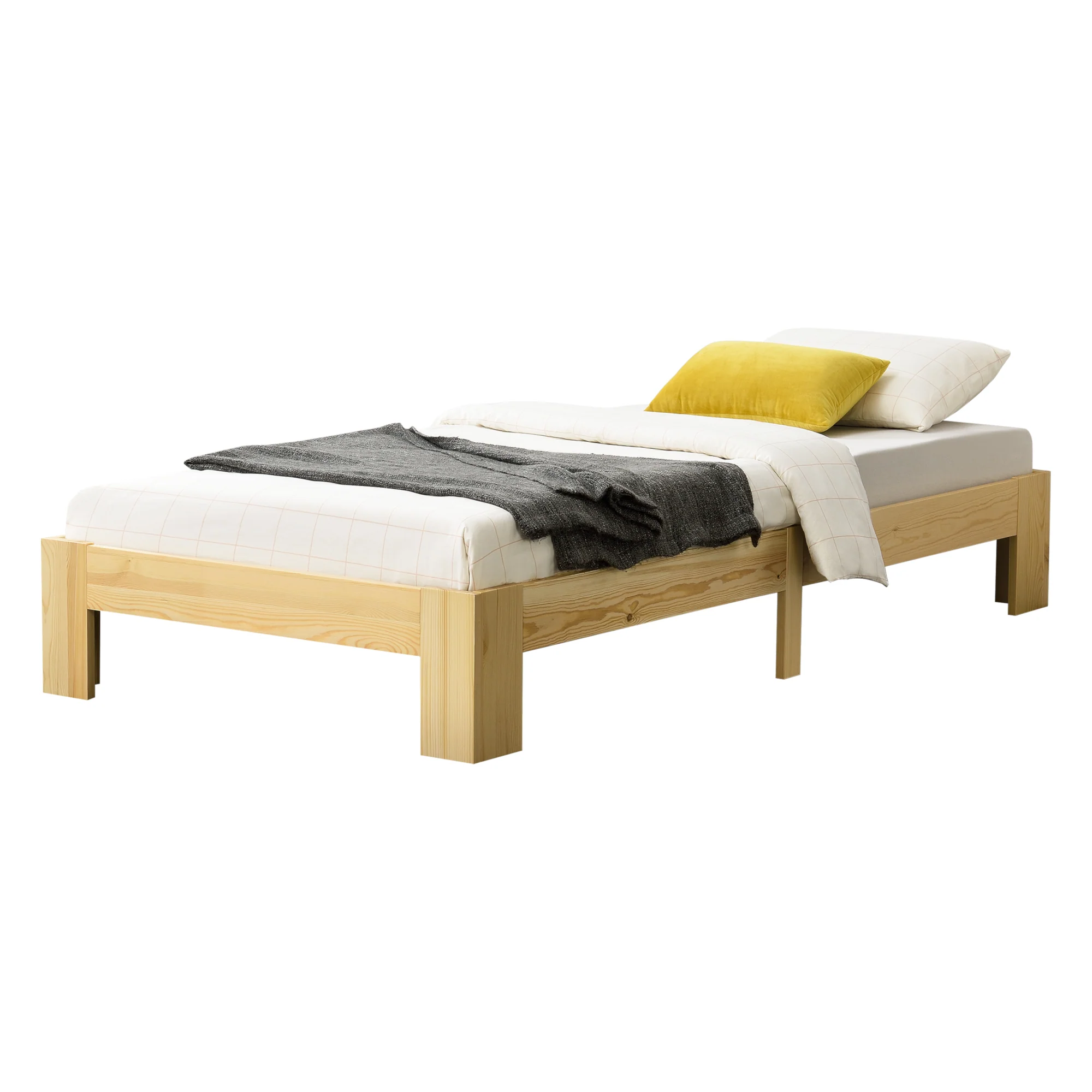 Holzbett Raisio Jugendbett versch. Farben und Größe en.casa - Image 2