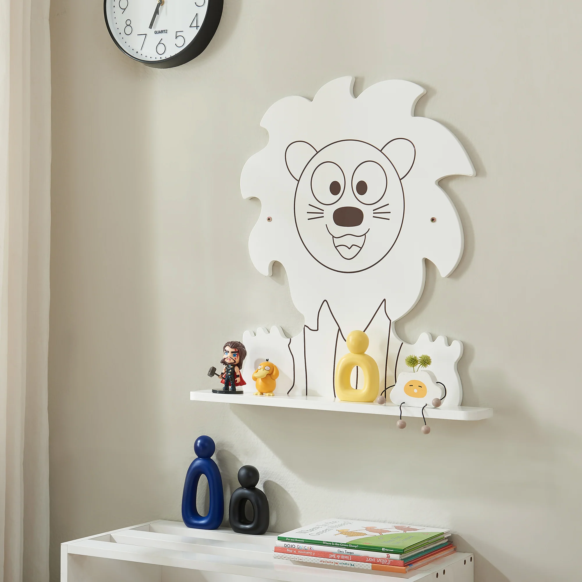 Kinder-Wandregal Korsør Weiß [en.casa] - Image 3