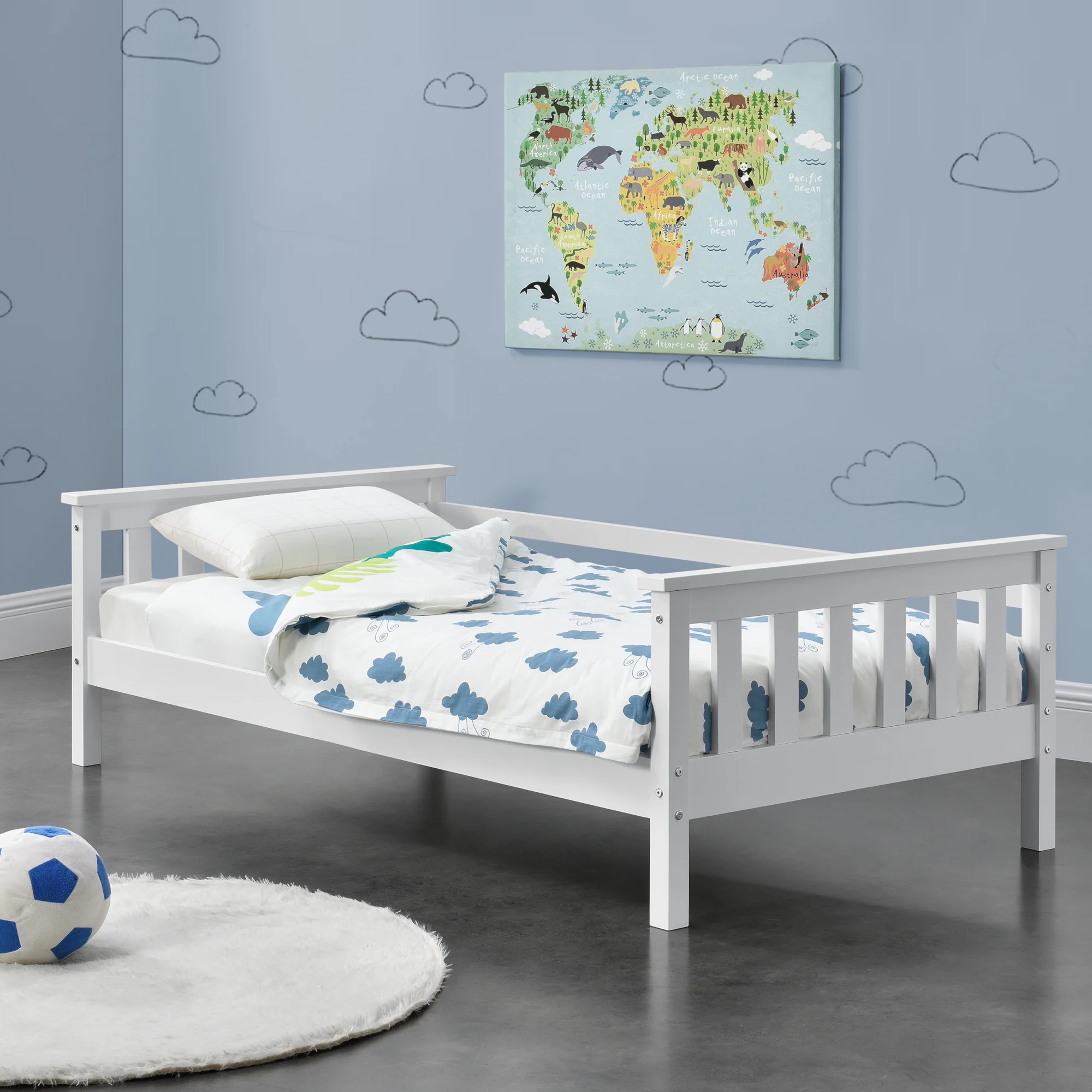 Kinderbett Nuuk in versch. Farben und Größen [en.casa]