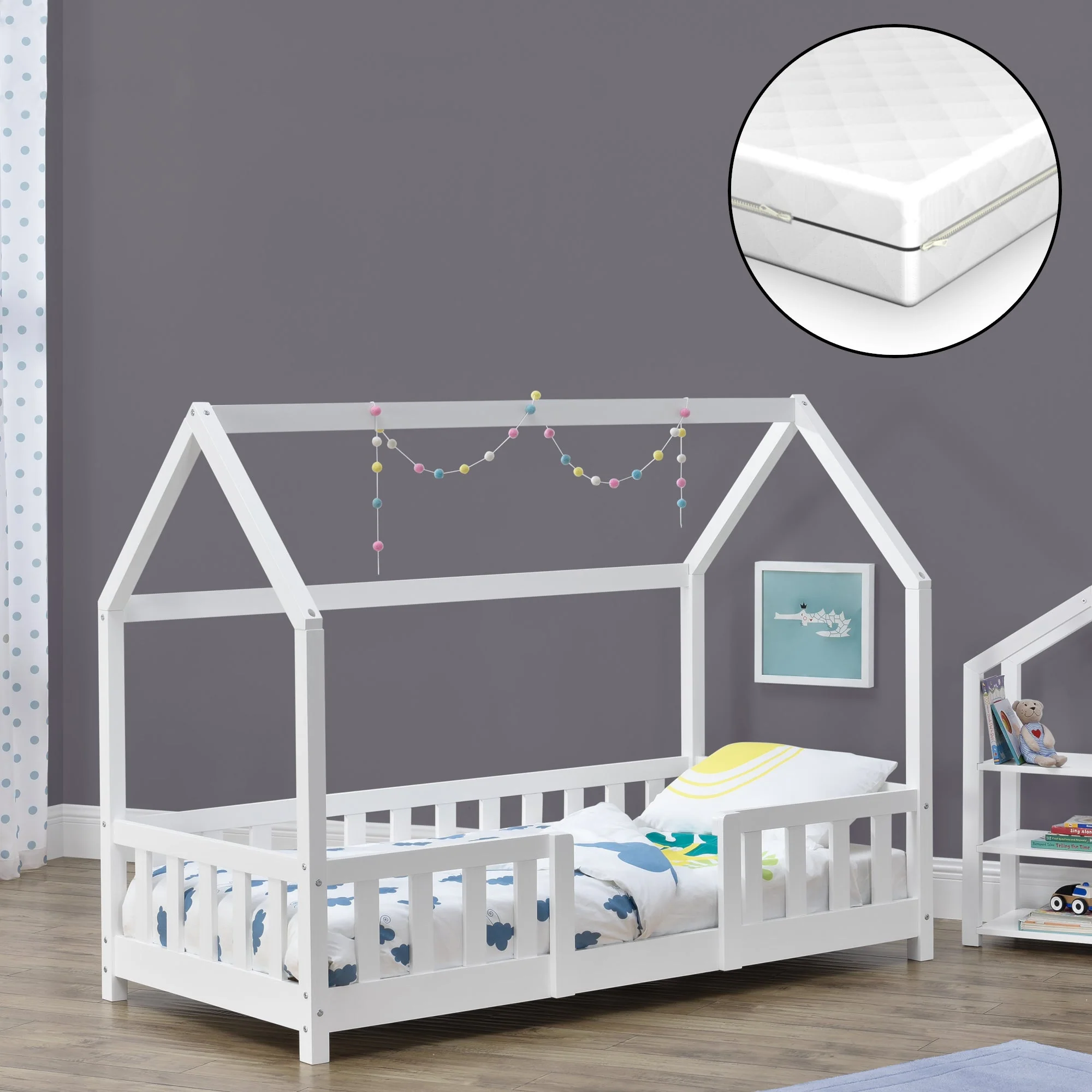 Kinderbett Sisimiut mit Matratze [en.casa] - Image 21