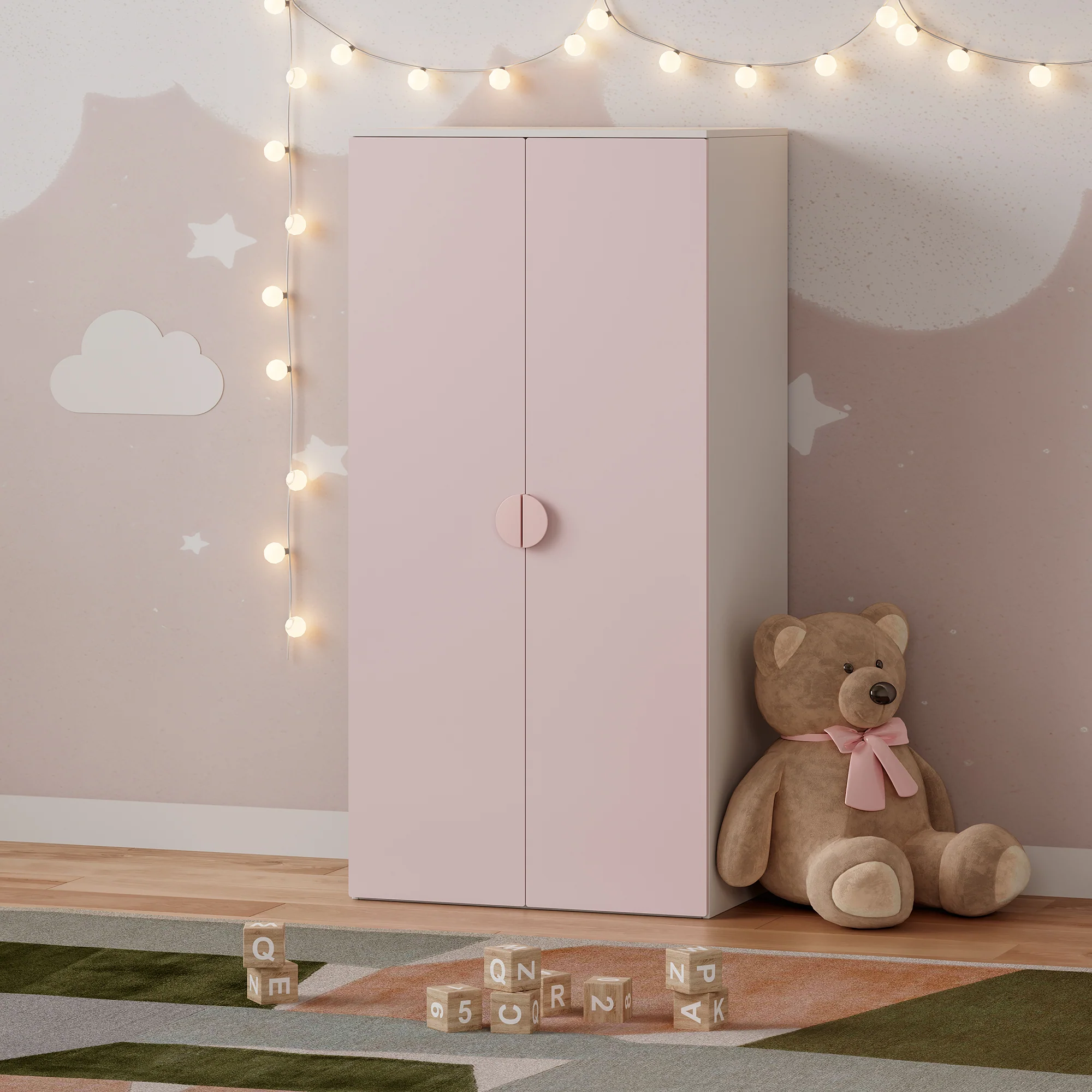 Kinderkleiderschrank Sandnes 123x60x40 cm [en.casa] - Image 3