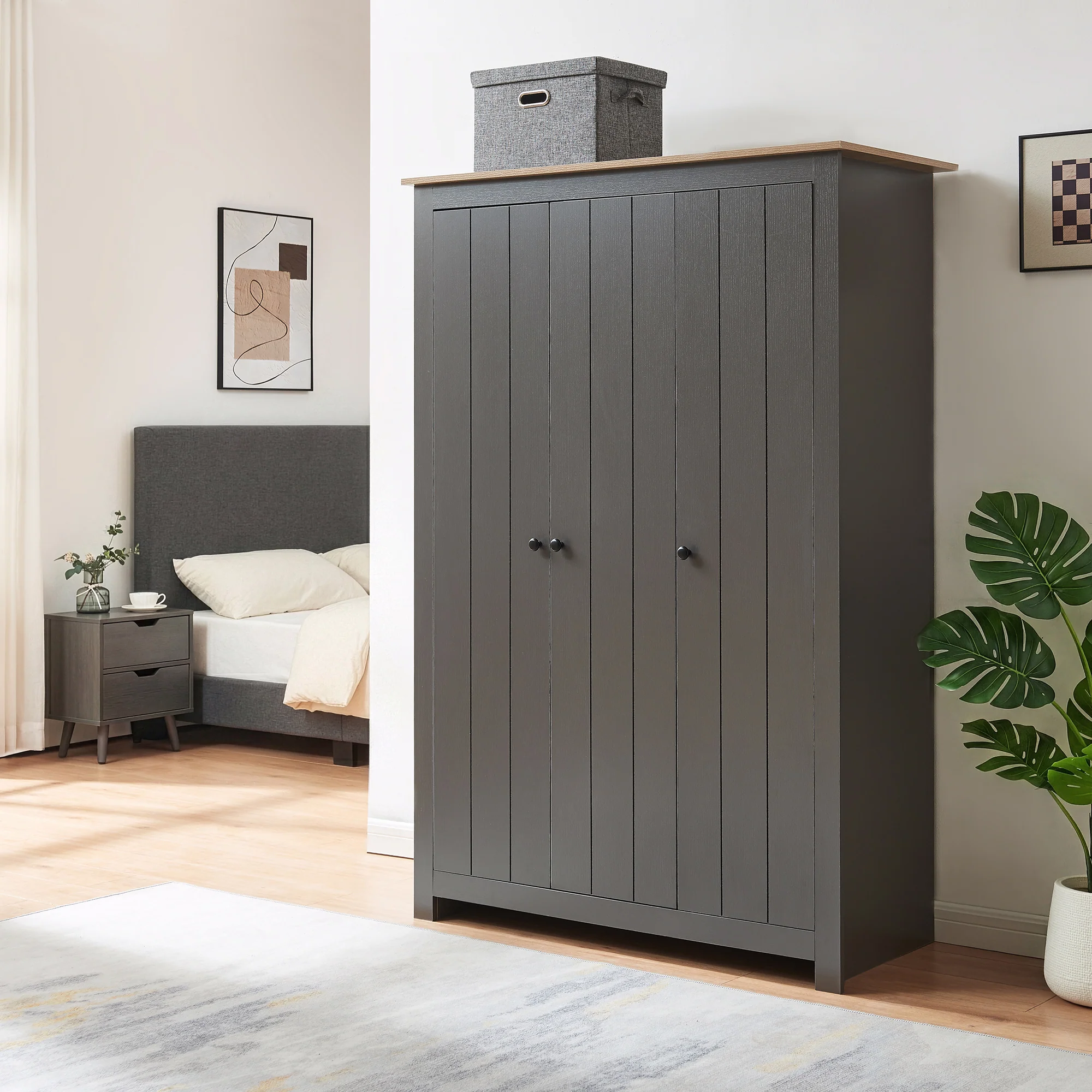 Kleiderschrank Vasand 175x120x52 cm [en.casa] - Image 3