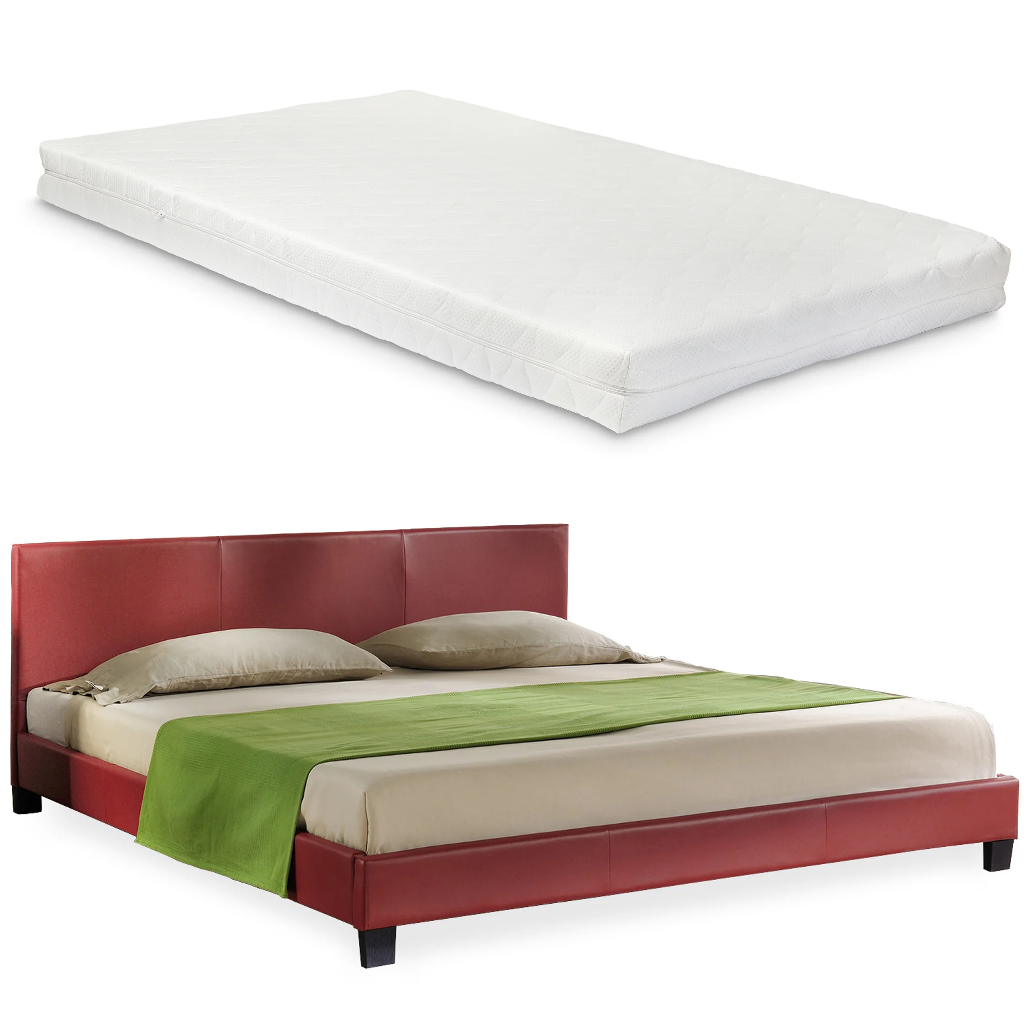 Kunstlederbett mit Matratze Kunstlederbezug Corium - Image 10