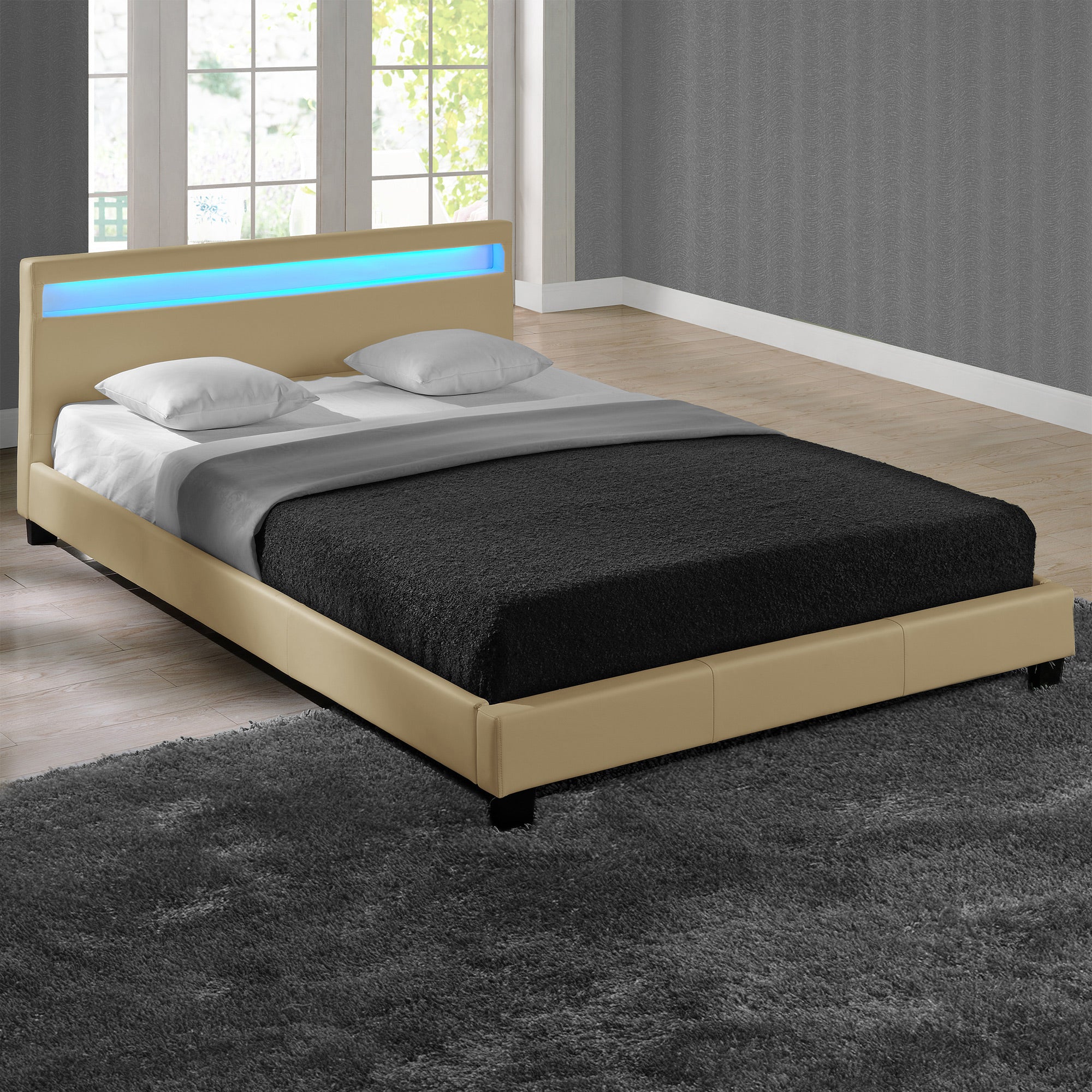 LED Polsterbett Paris in versch. Farben und Größen [Corium] - Image 13