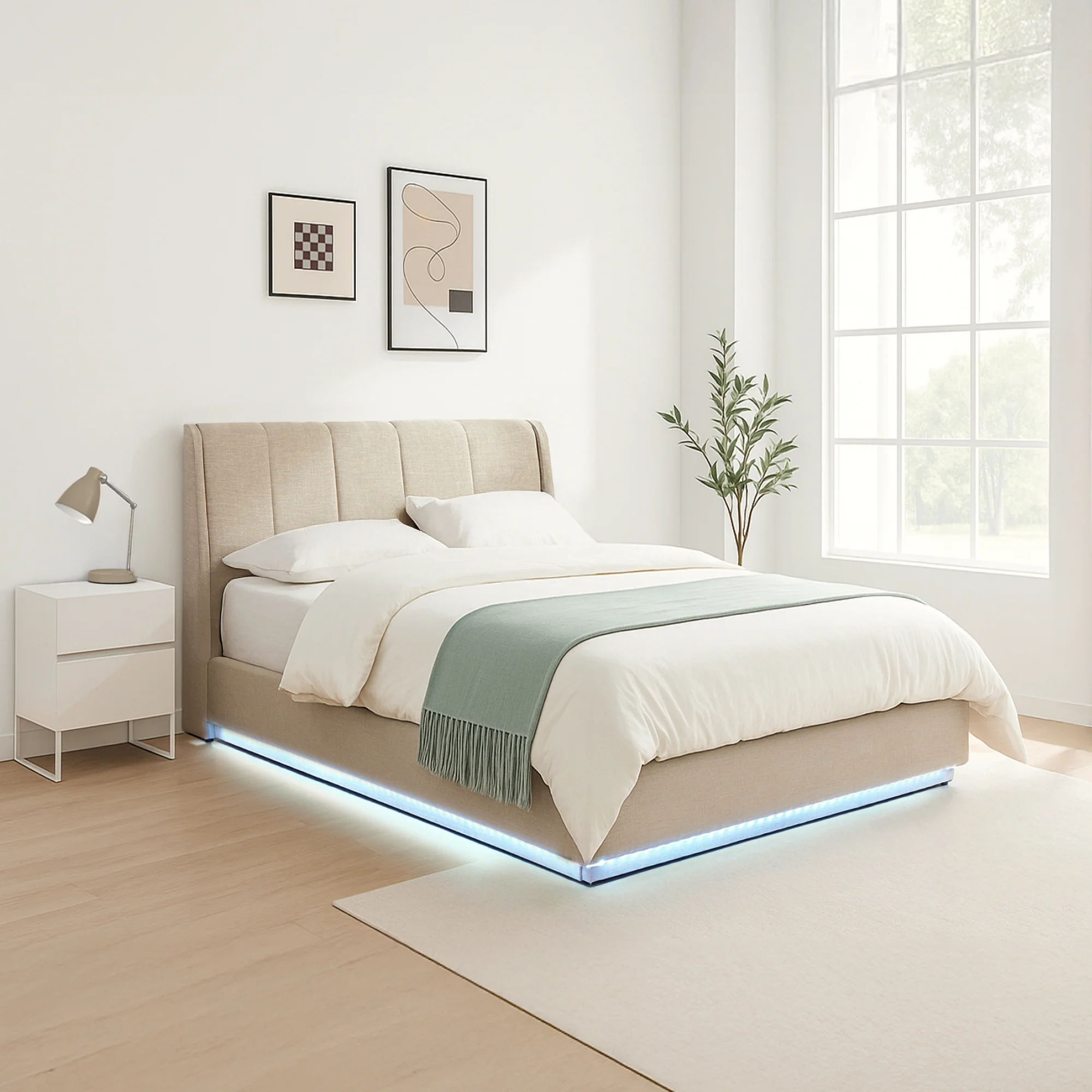LED Polsterbett Tröstiar [en.casa] - Image 6