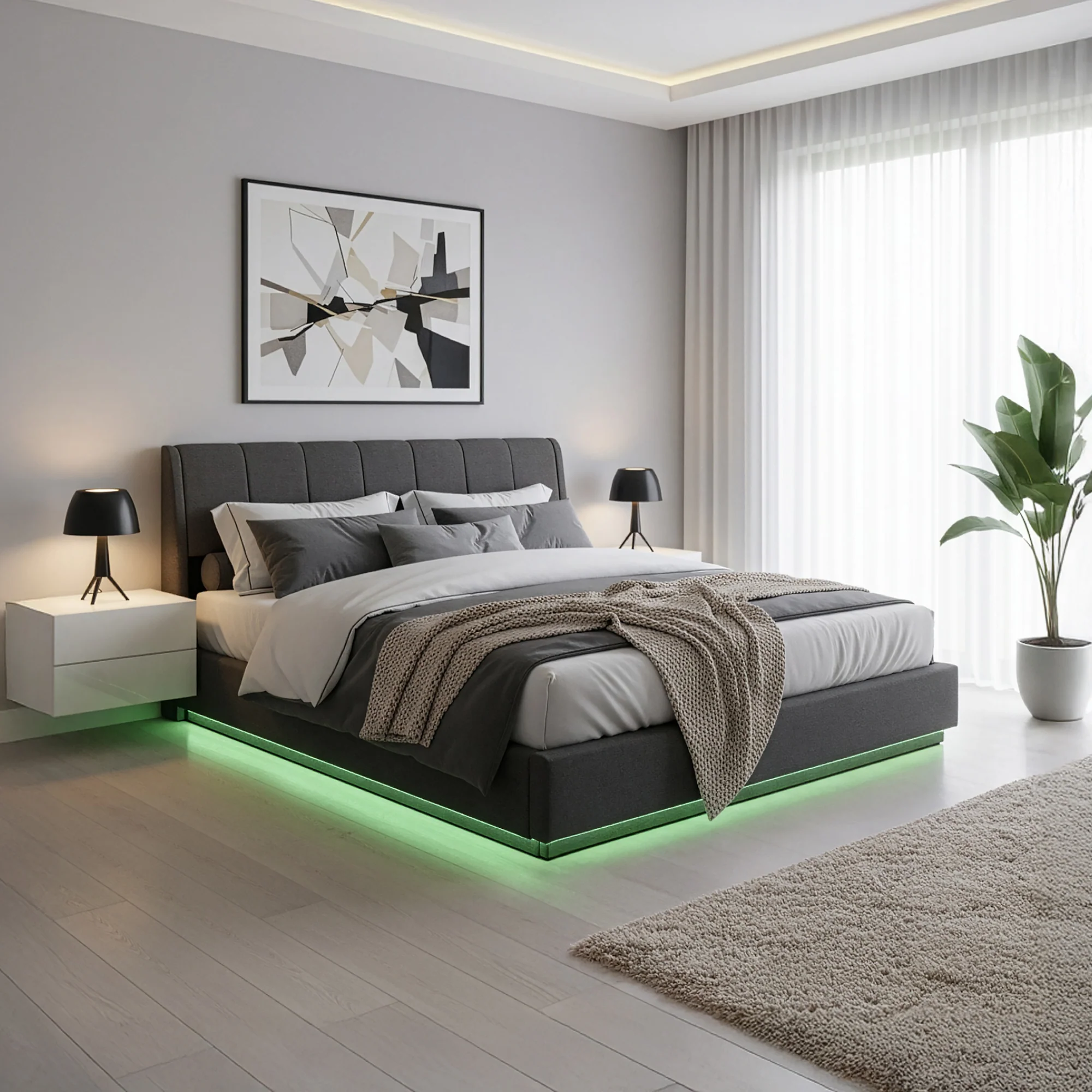 LED Polsterbett Tröstiar [en.casa] - Image 8