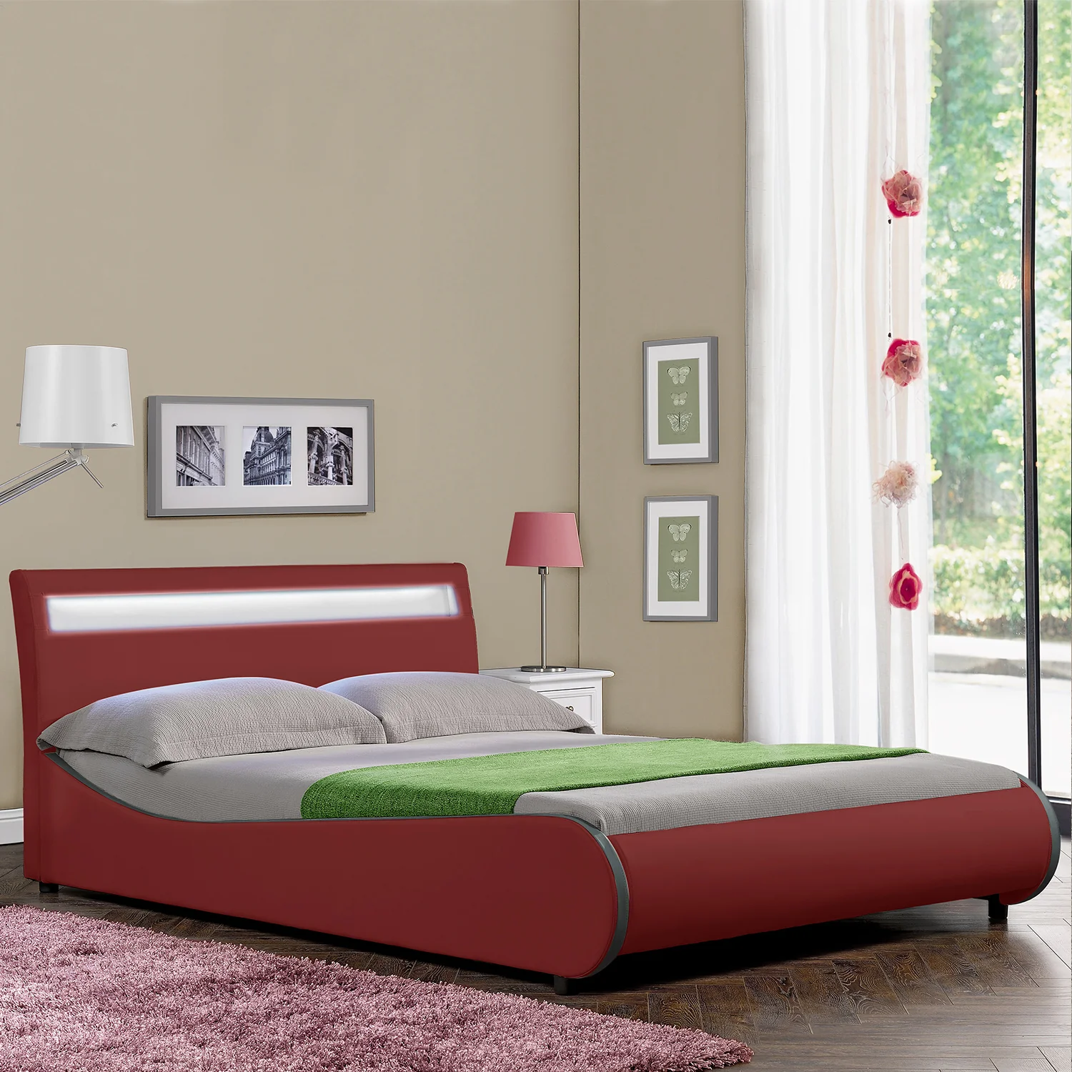 LED Polsterbett Valencia in versch. Farben und Größen [Corium] - Image 12