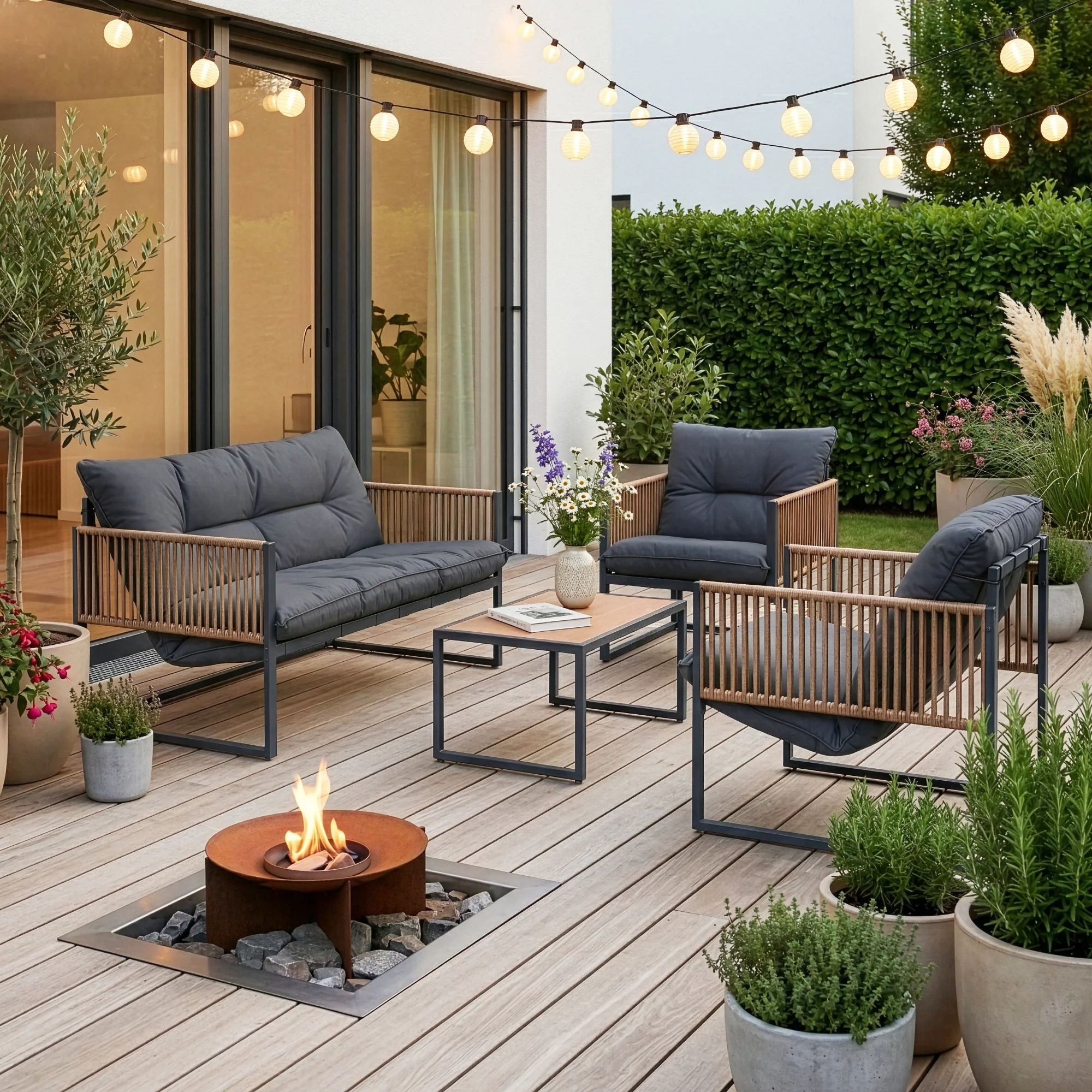 Loungeset Karg 4-tlg. [casa.pro] - Image 2