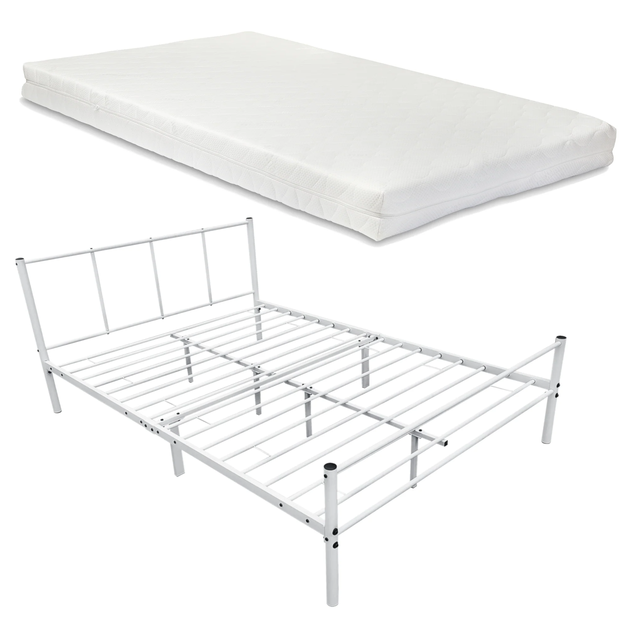 Metallbett Laos mit Kaltschaummatratze in versch. Farben und Größen en.casa - Image 6