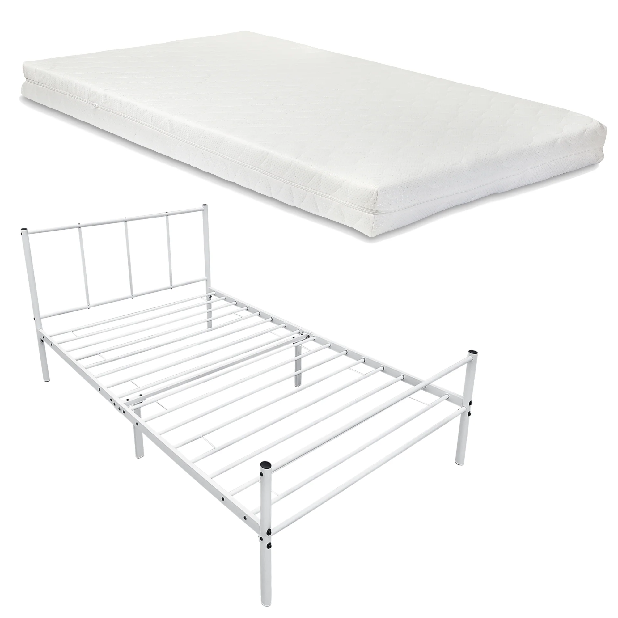Metallbett Laos mit Kaltschaummatratze in versch. Farben und Größen en.casa - Image 7