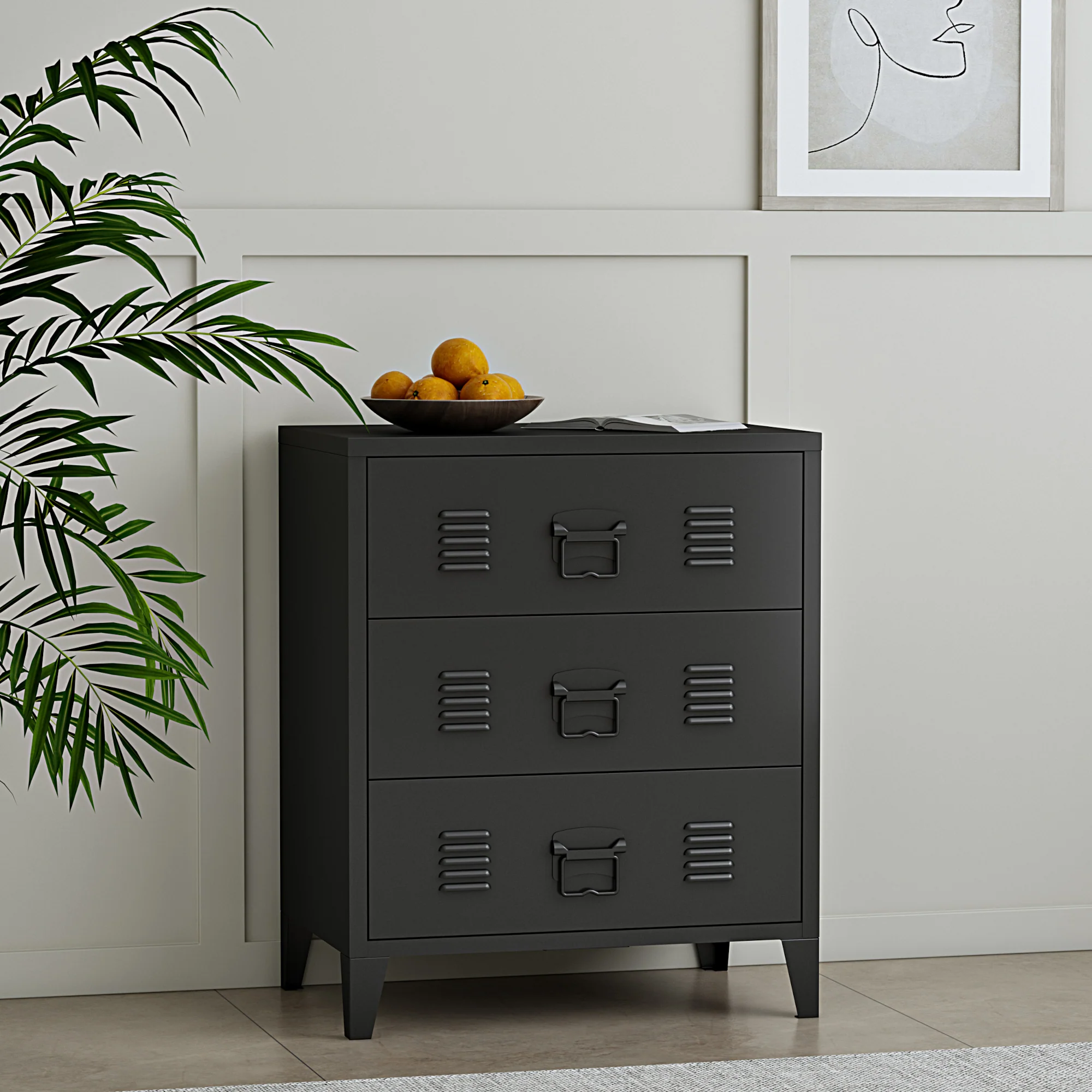 Metallschrank Hämeenlinna 72x60x40cm versch. Farben [en.casa] - Image 3