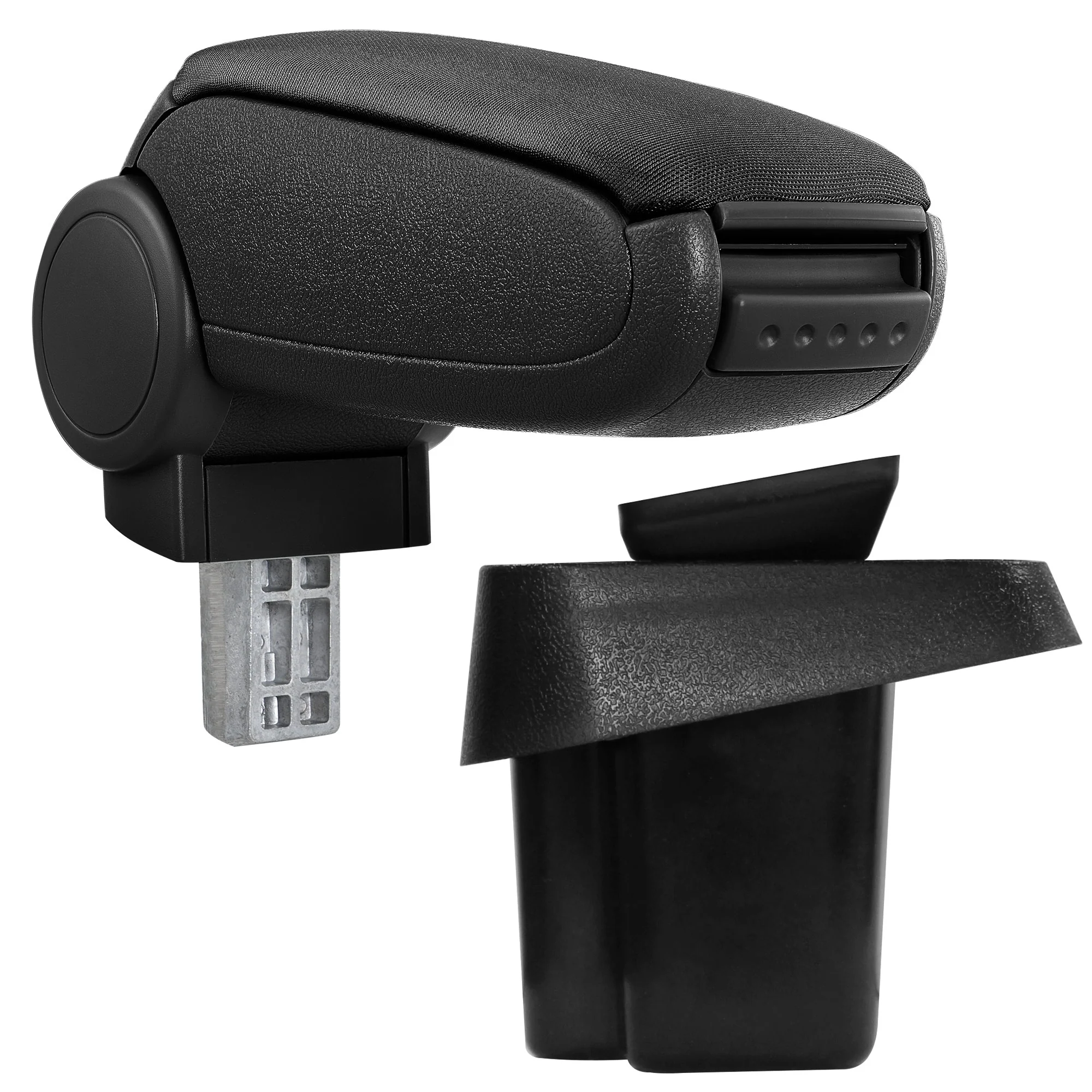 Mittelarmlehne Suzuki SX4 und Fiat Sedici ab 2006 mit Staufach gepolstert schwarz pro.tec