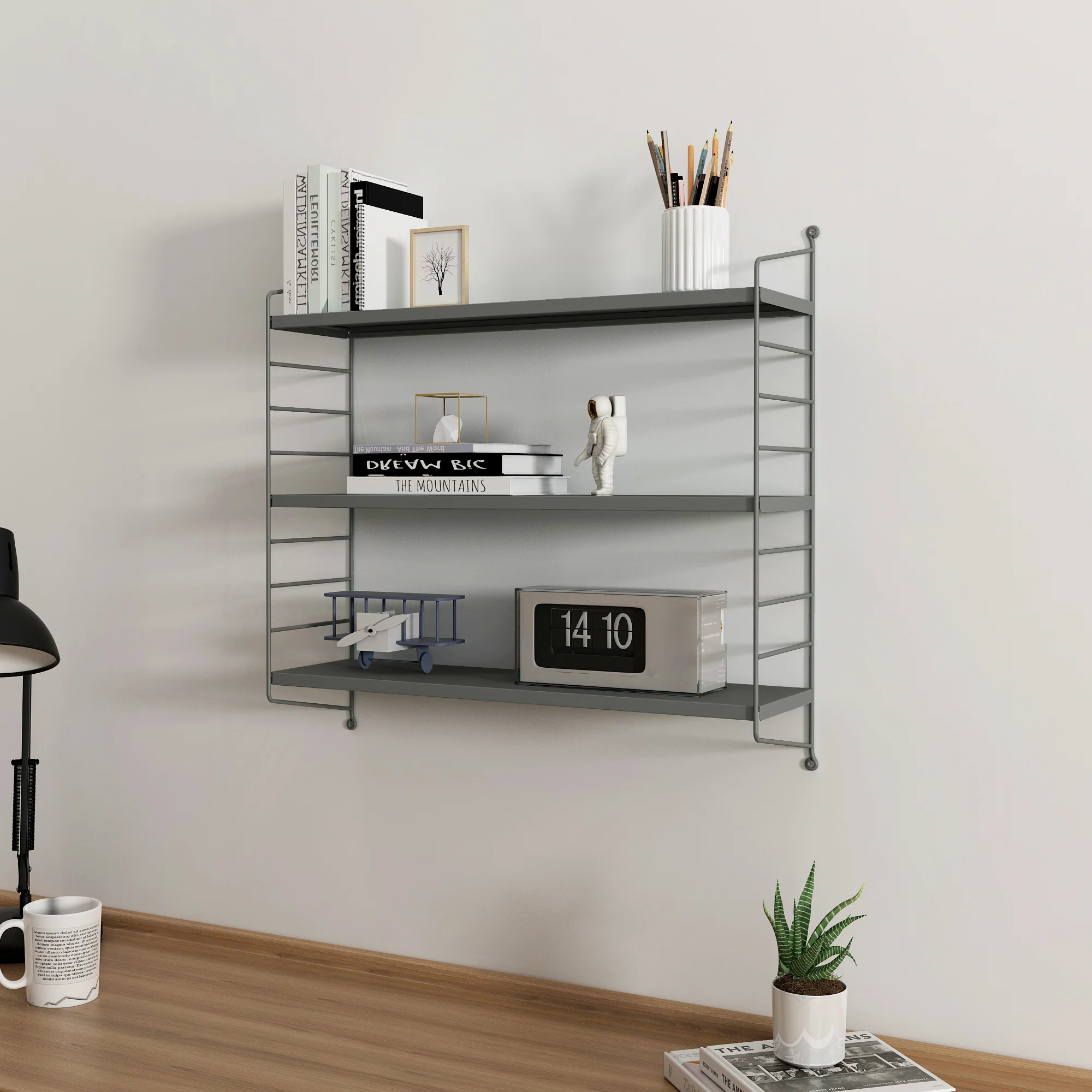 Modulares Wandregal Strängnäs [en.casa] - Image 59