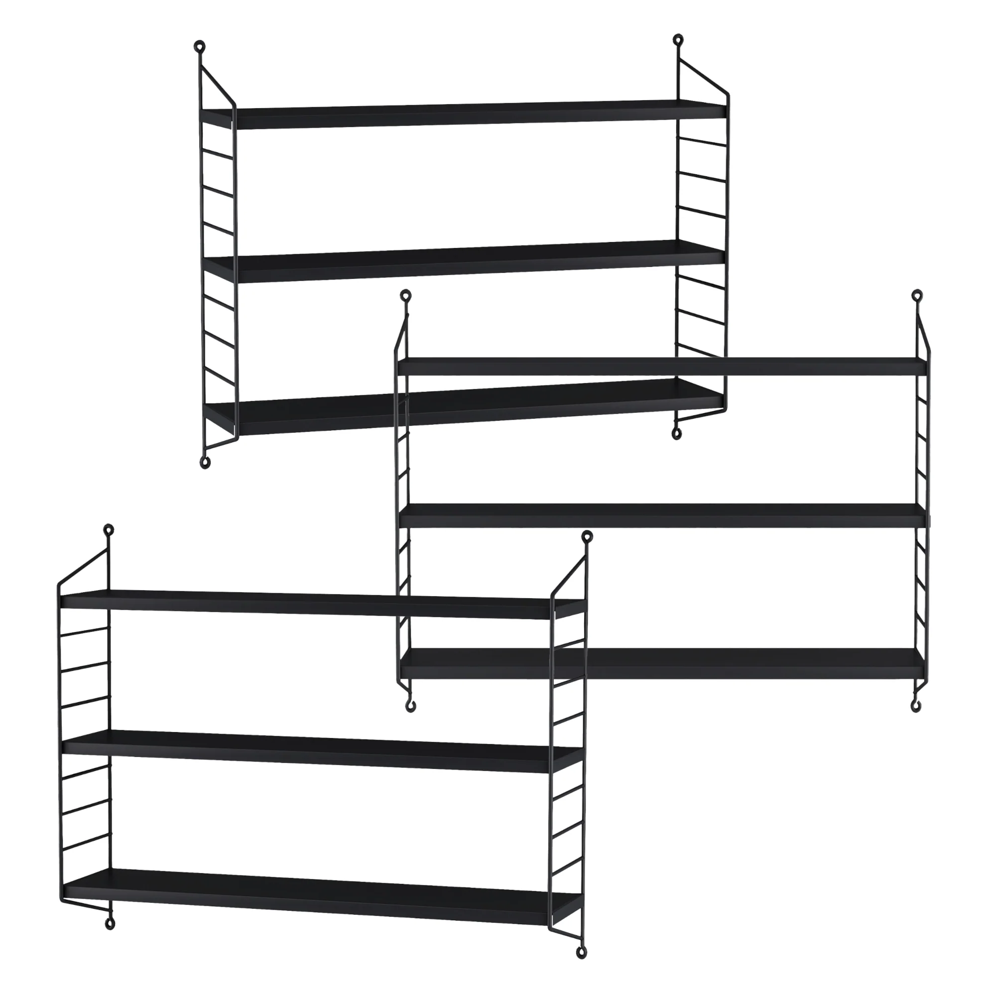 Modulares Wandregal Strängnäs [en.casa] - Image 61