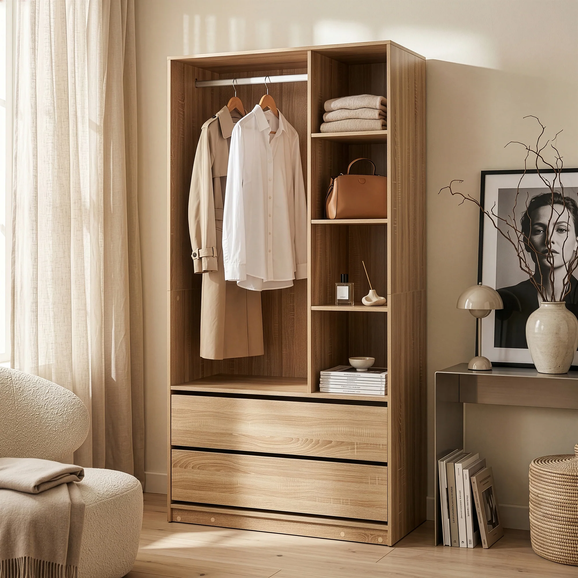 Offener Kleiderschrank Vippsaki [en.casa] - Image 4
