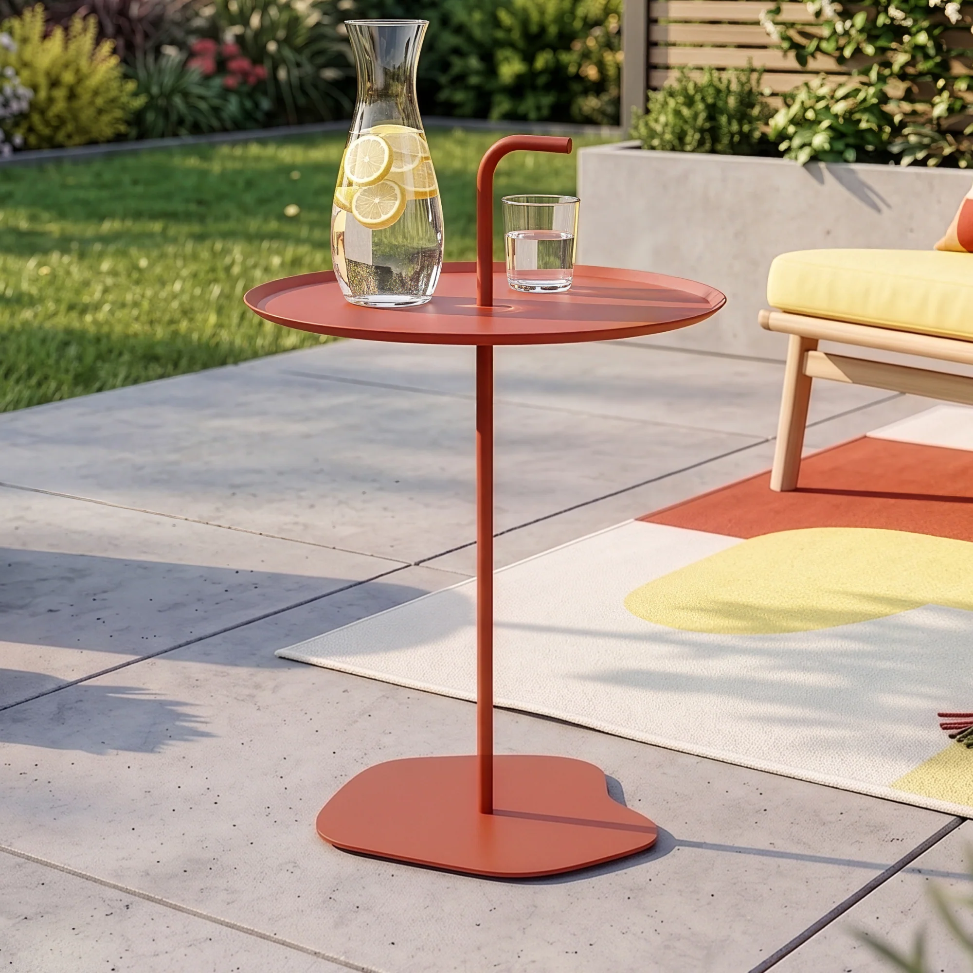Outdoor-Metalltisch Calimera 57 x Ø38 cm [casa.pro] - Image 4