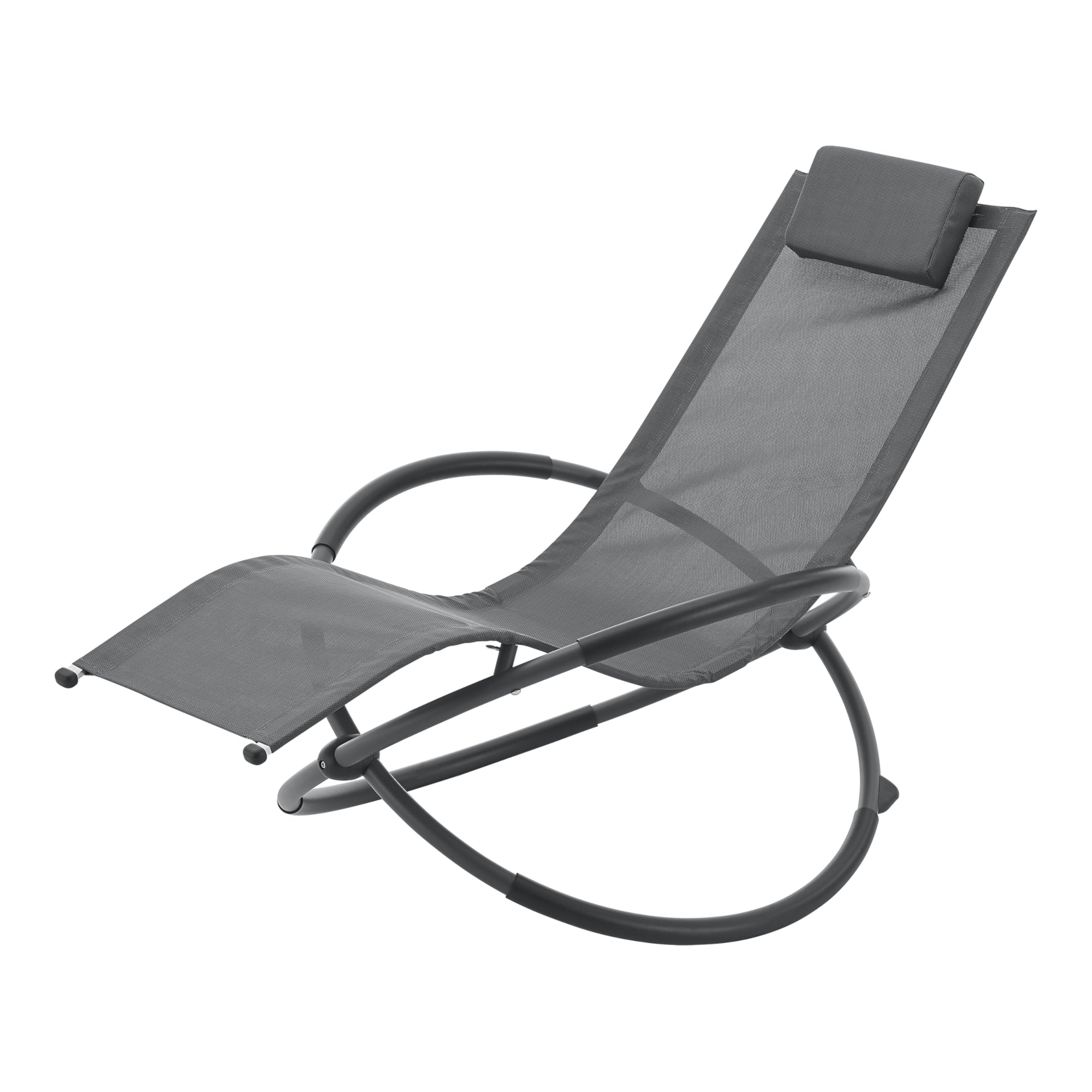 Schaukelliege Pulsano 150 kg Dunkelgrau [en.casa]
