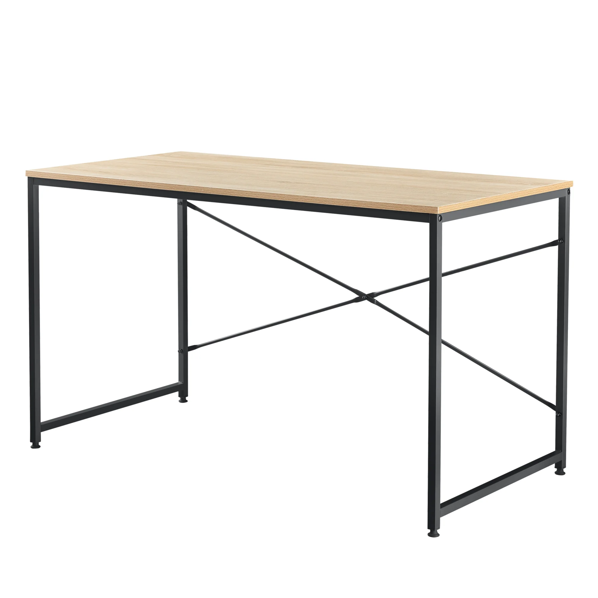 Schreibtisch Røros 120x60x72 cm Computertisch Eiche-Optik en.casa