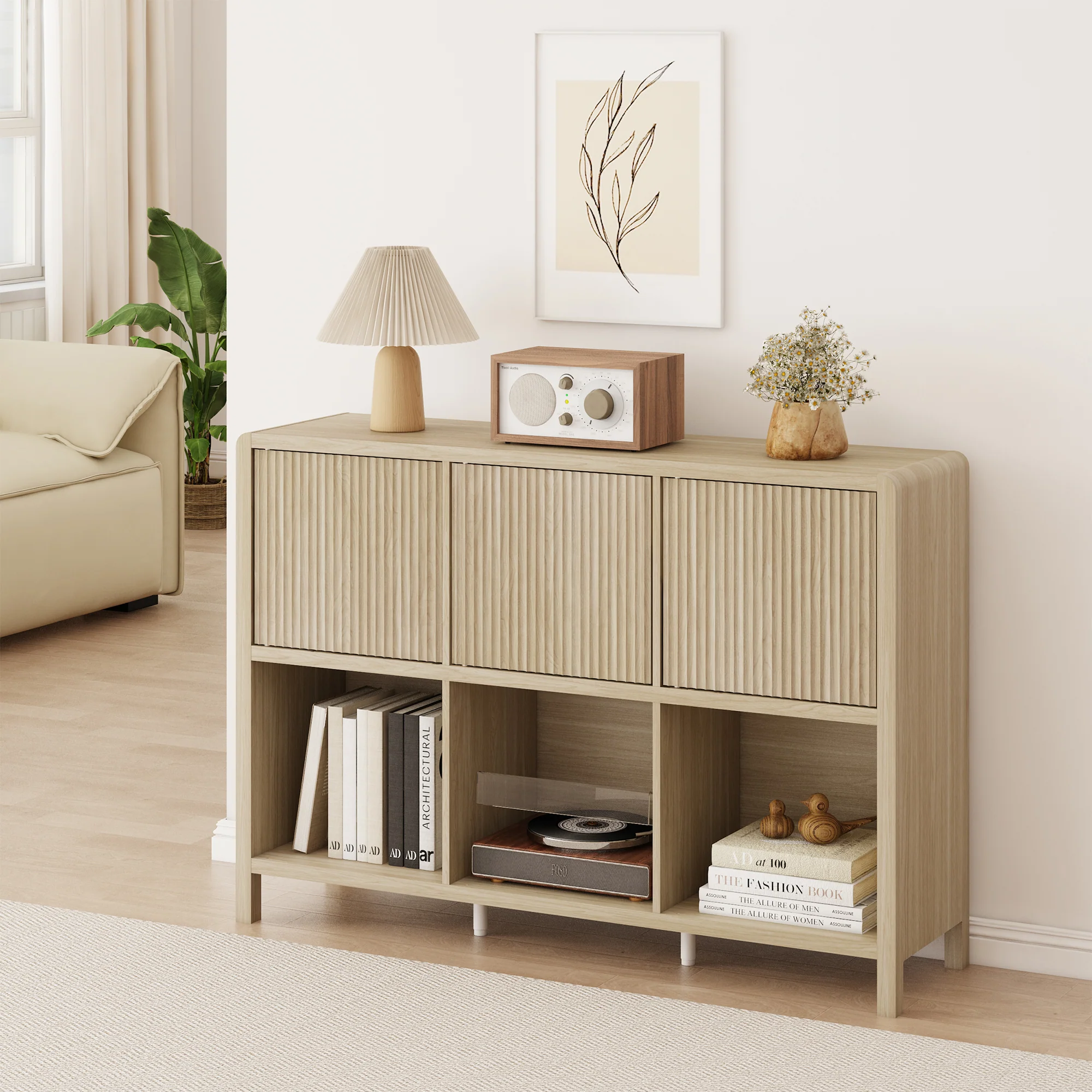 Sideboard Lukkodso mit Türen und Fächern [en.casa] - Image 2