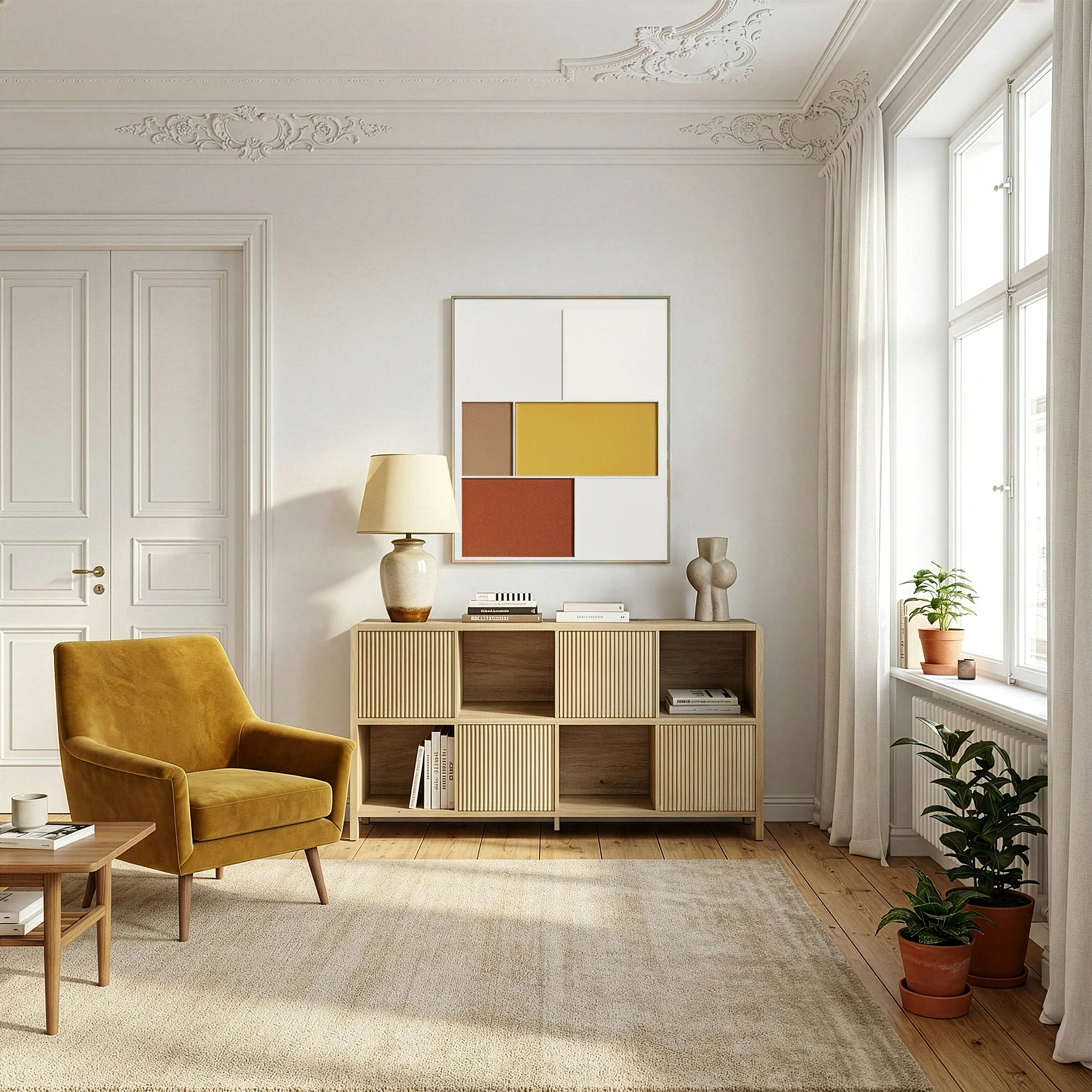 Sideboard Lukkodso mit Türen und Fächern [en.casa] - Image 5