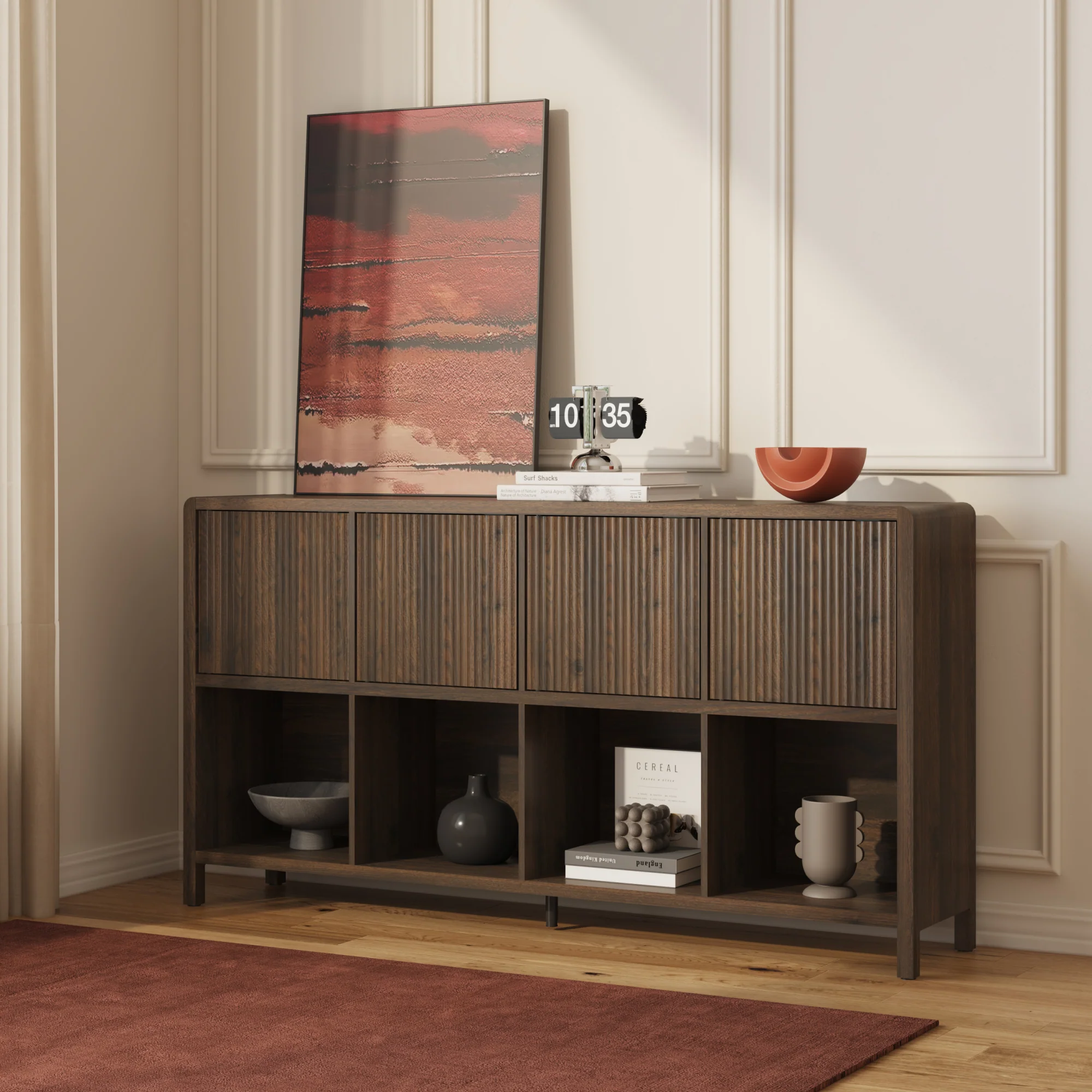 Sideboard Lukkodso mit Türen und Fächern [en.casa] - Image 6