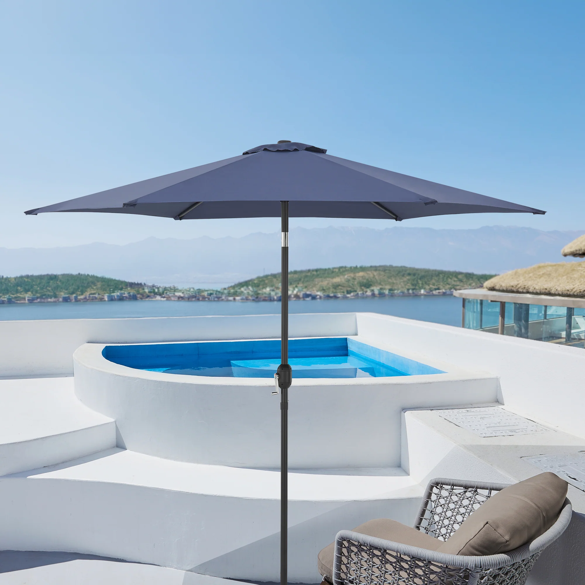 Sonnenschirm Altino mit Knickgelenk [casa.pro] - Image 3