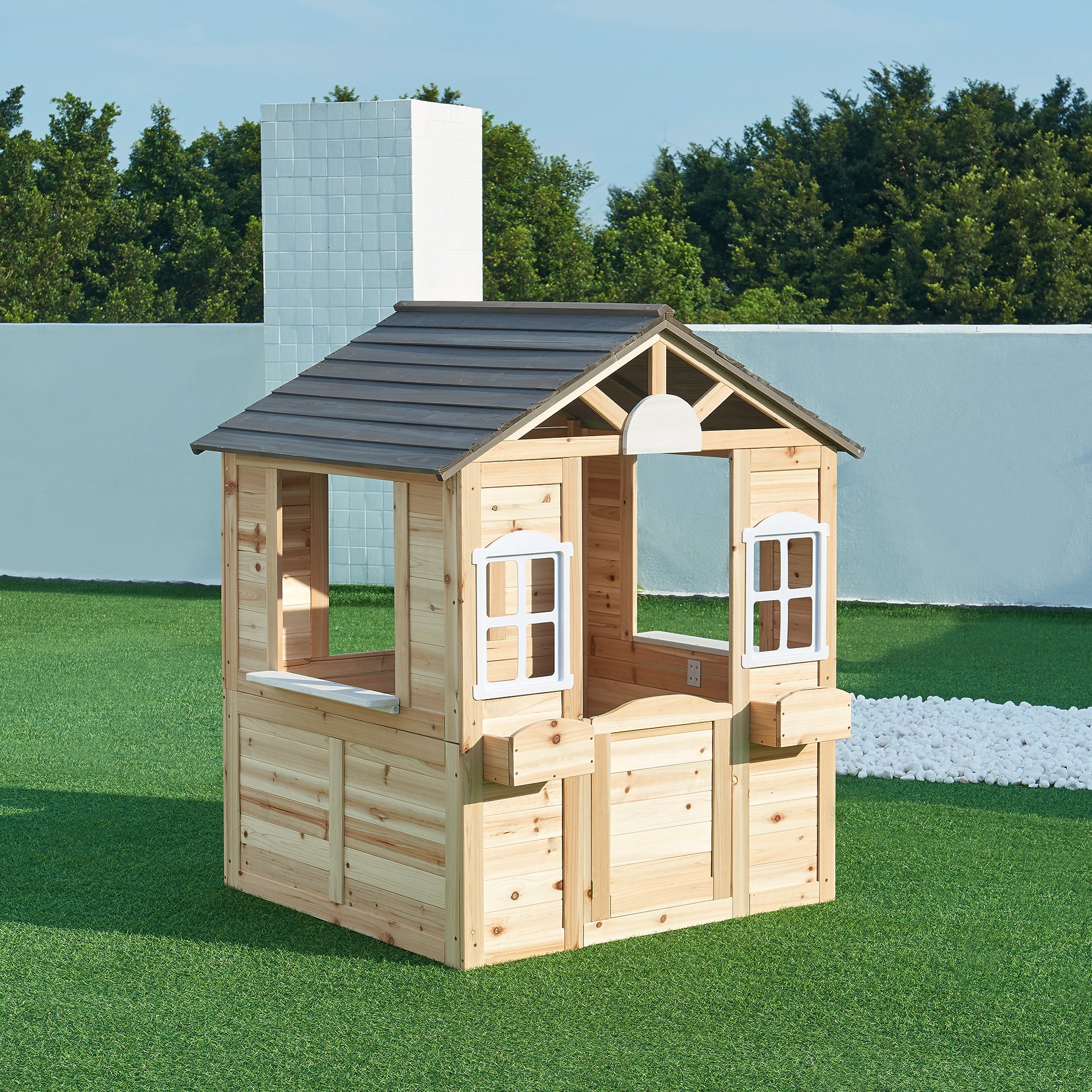 Spielhaus Acciano 131x113x97 cm Tannenholz [casa.pro]