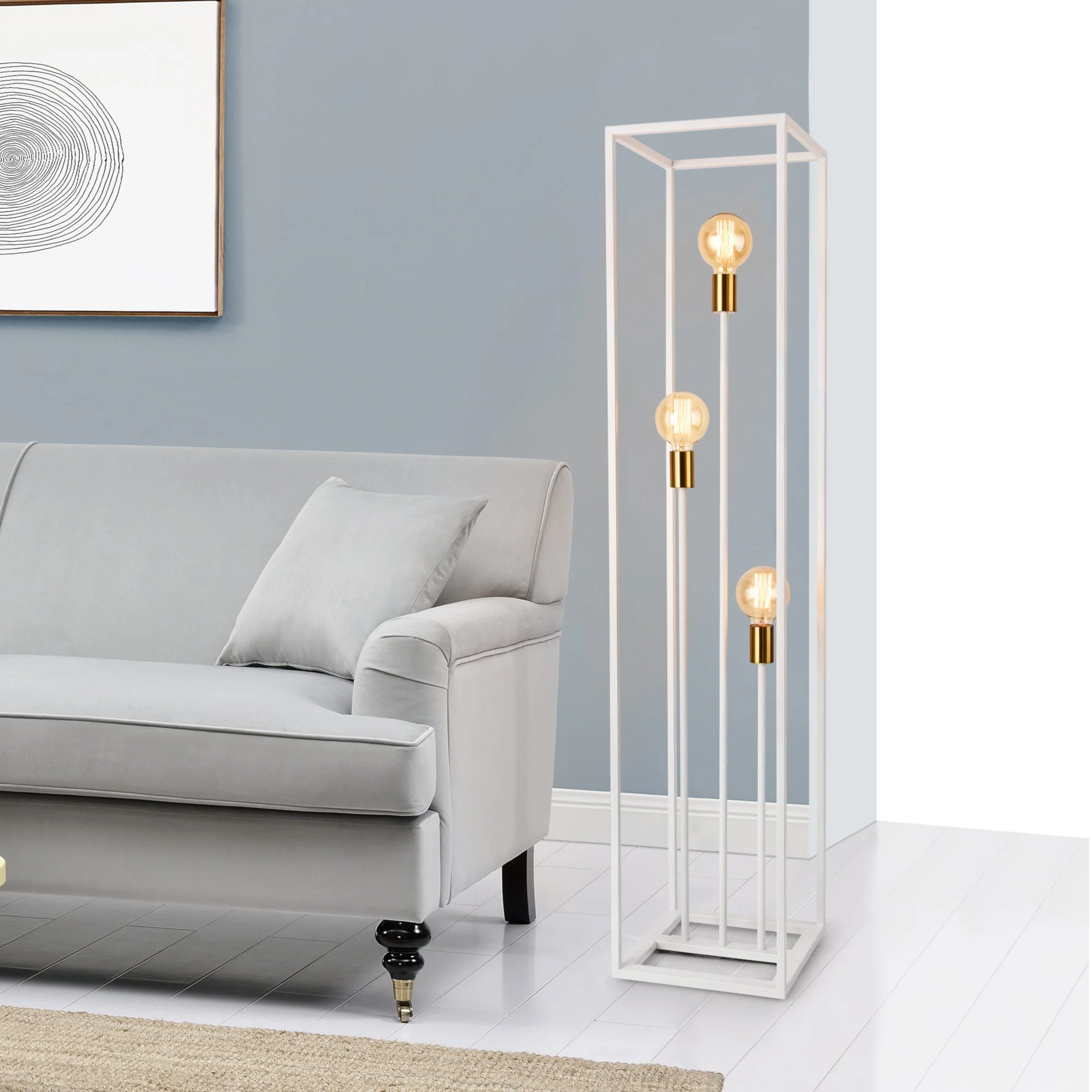 Stehlampe Groningen 3-flammig Metall [lux.pro] - Image 4