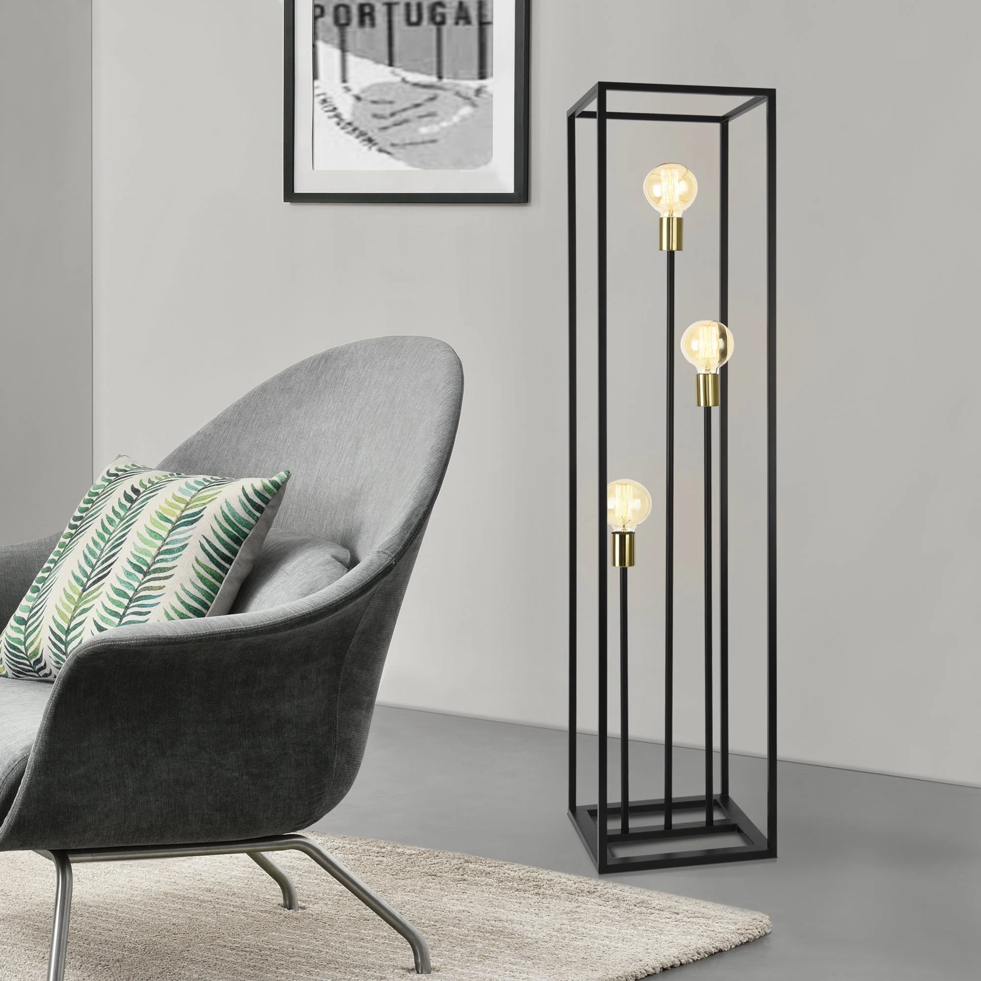 Stehlampe Groningen 3-flammig Metall [lux.pro] - Image 5