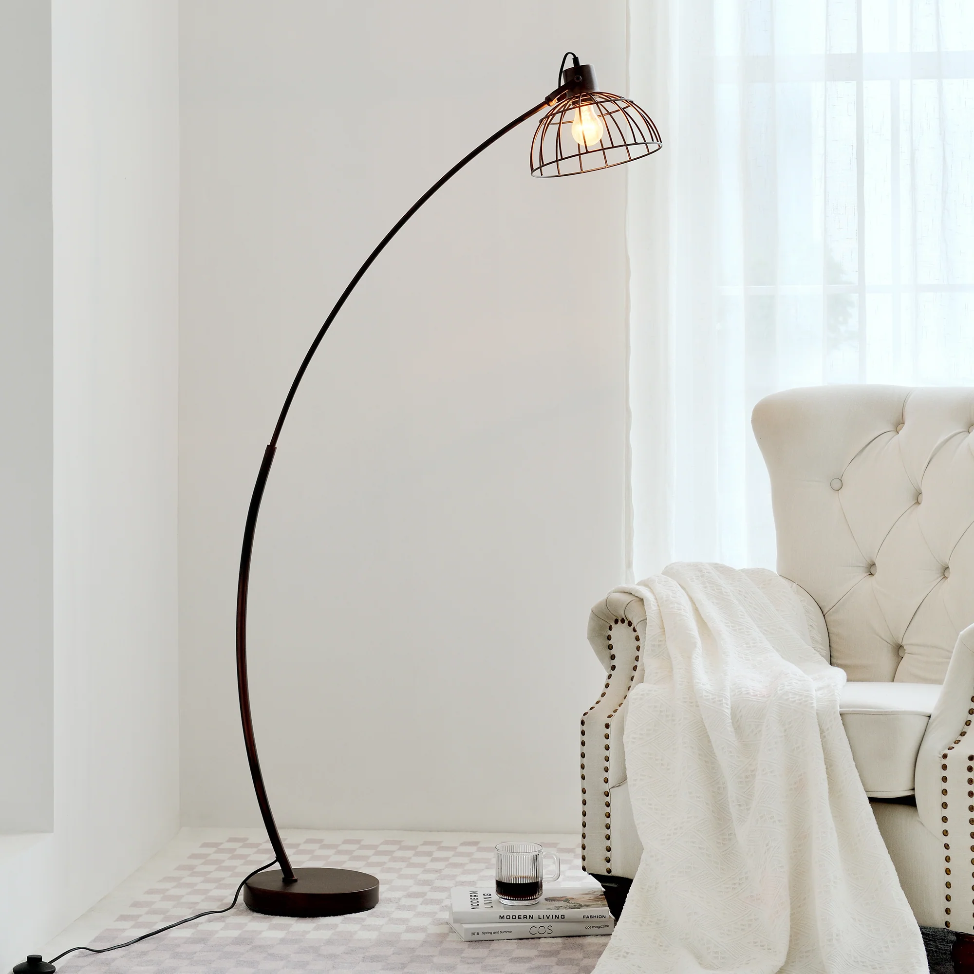 Stehlampe Portsmouth Rostbraun [lux.pro]