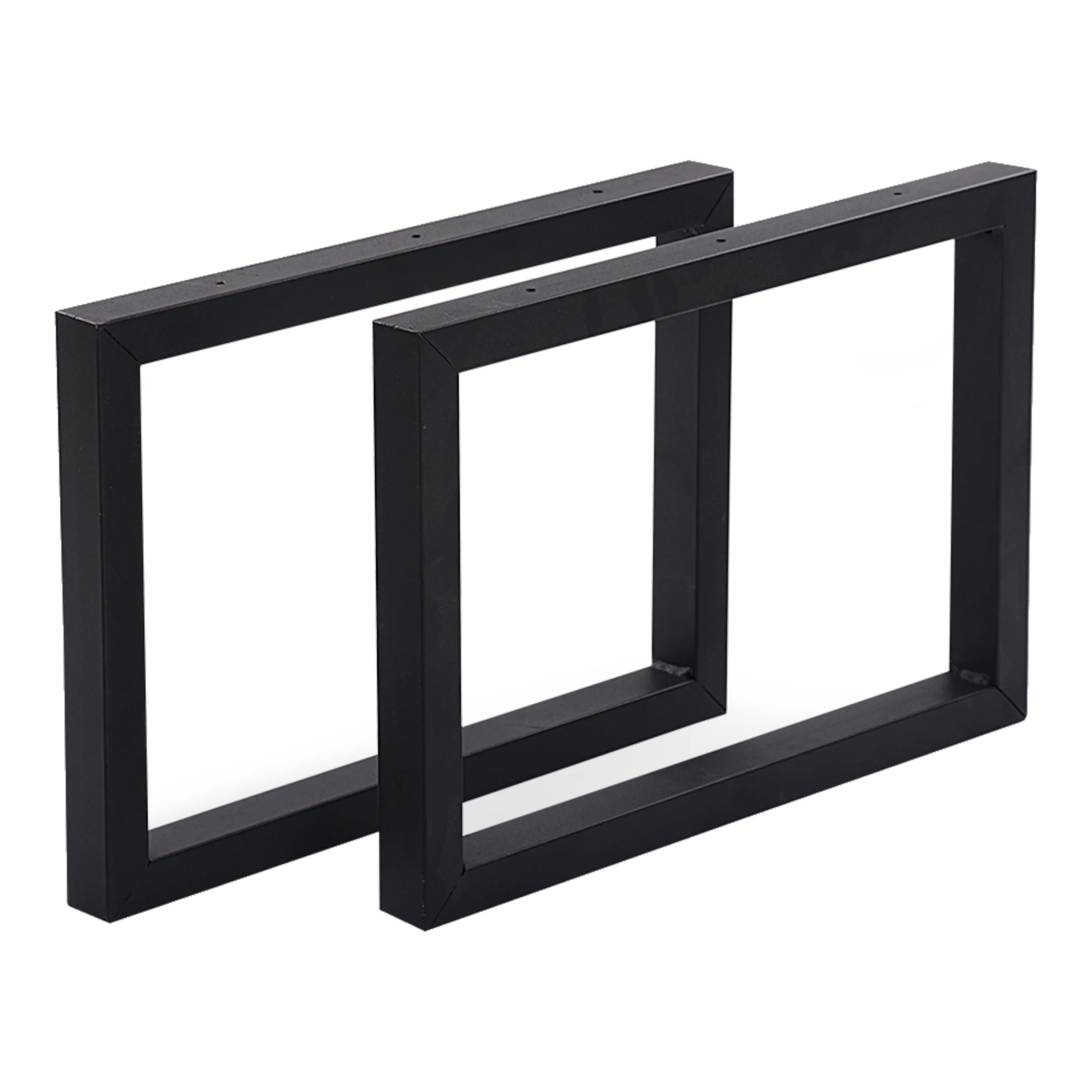 Tischgestell Lunderskov 2er-Set Stahl 35x50cm Schwarz [en.casa]