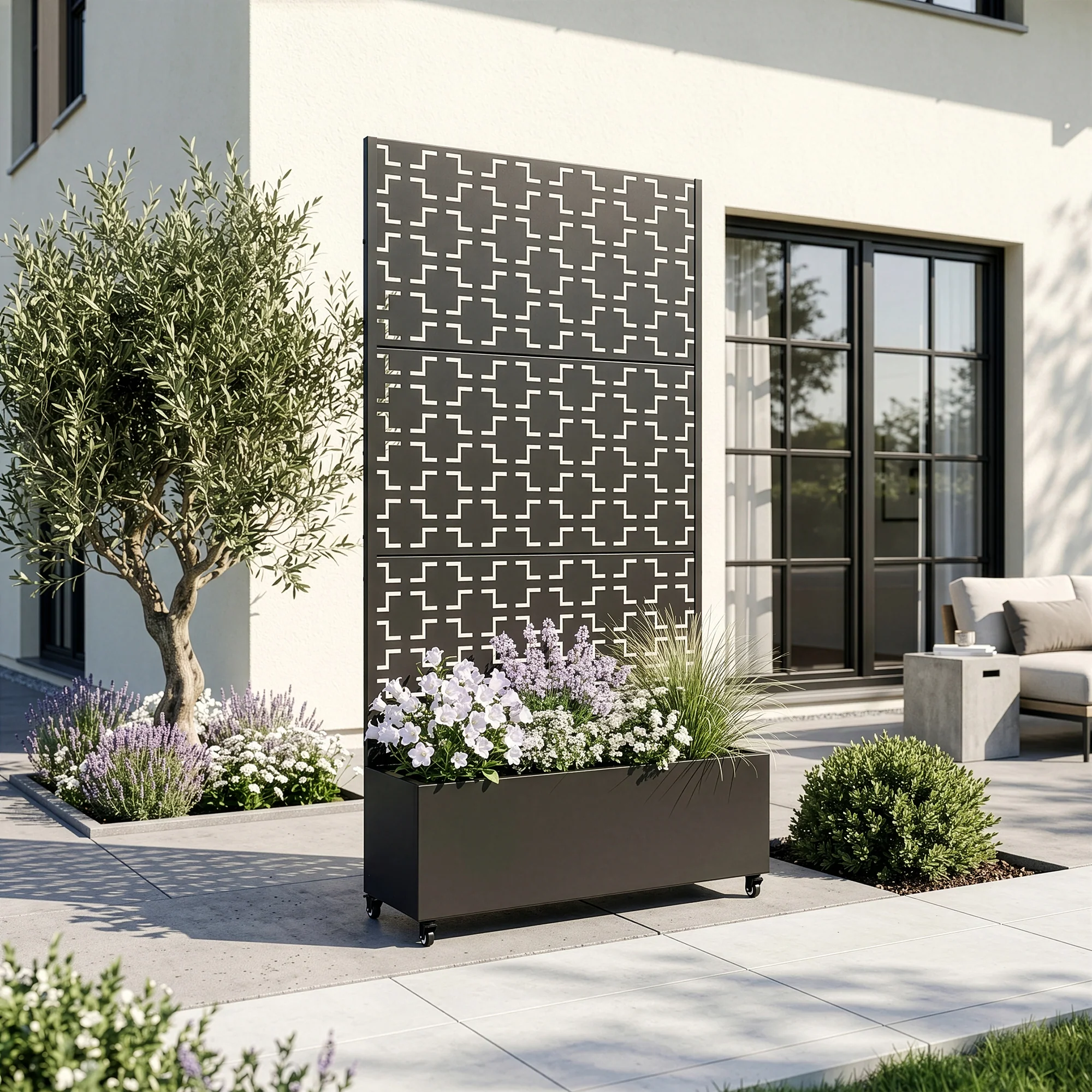 Trennwand Aaskis mit Blumenkasten [casa.pro] - Image 2
