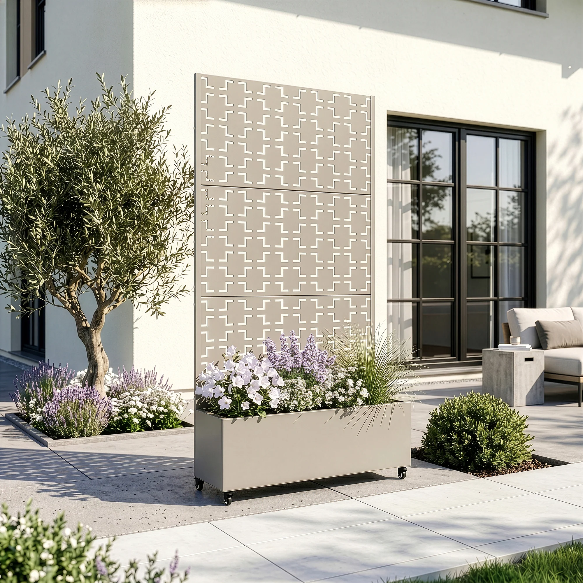 Trennwand Aaskis mit Blumenkasten [casa.pro] - Image 5