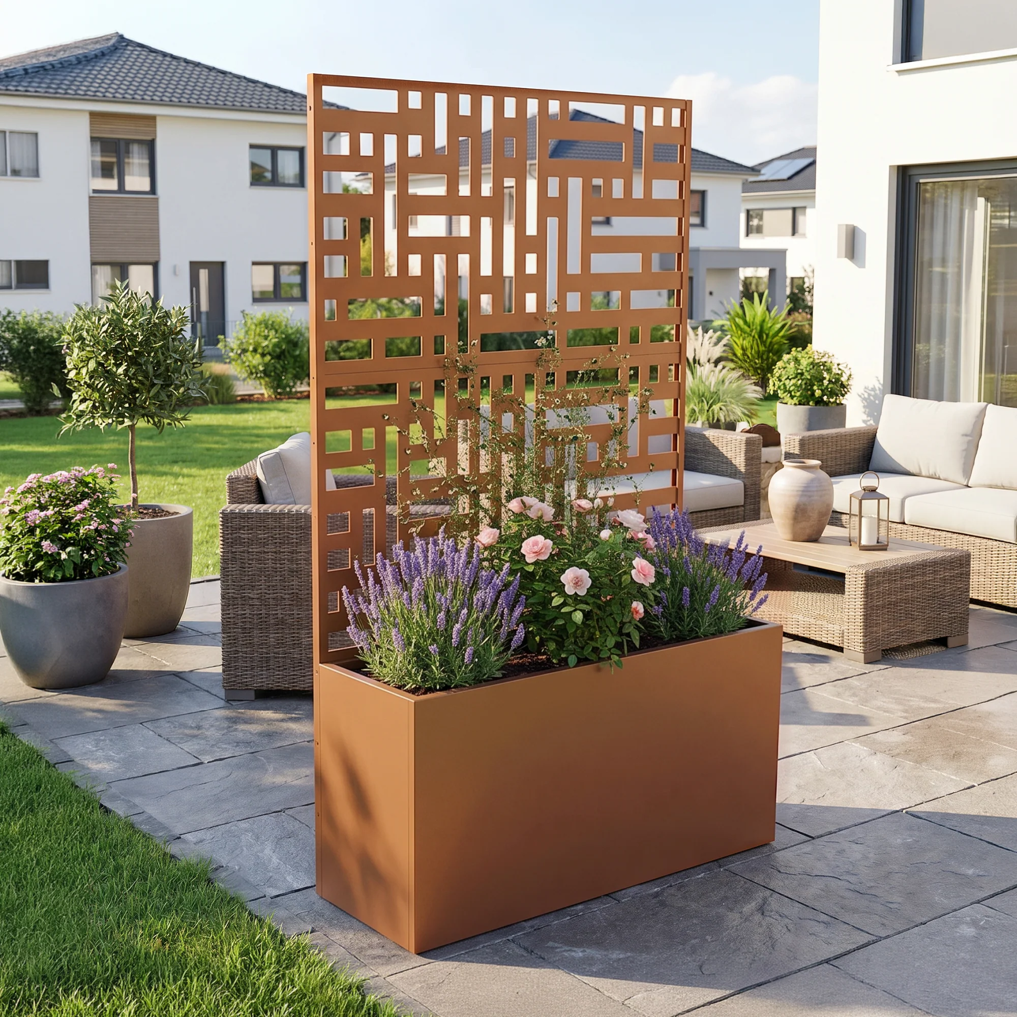 Trennwand Bernalda mit Blumenkasten [casa.pro] - Image 11