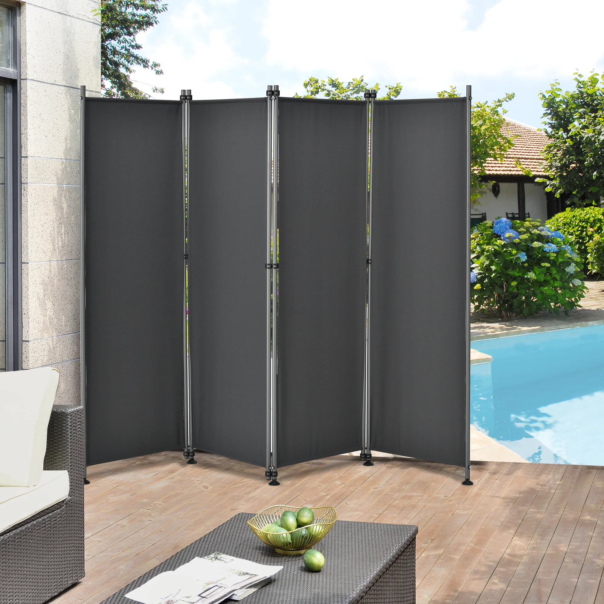 Trennwand Modica Outdoor 170x215 cm in versch. Farben pro.tec